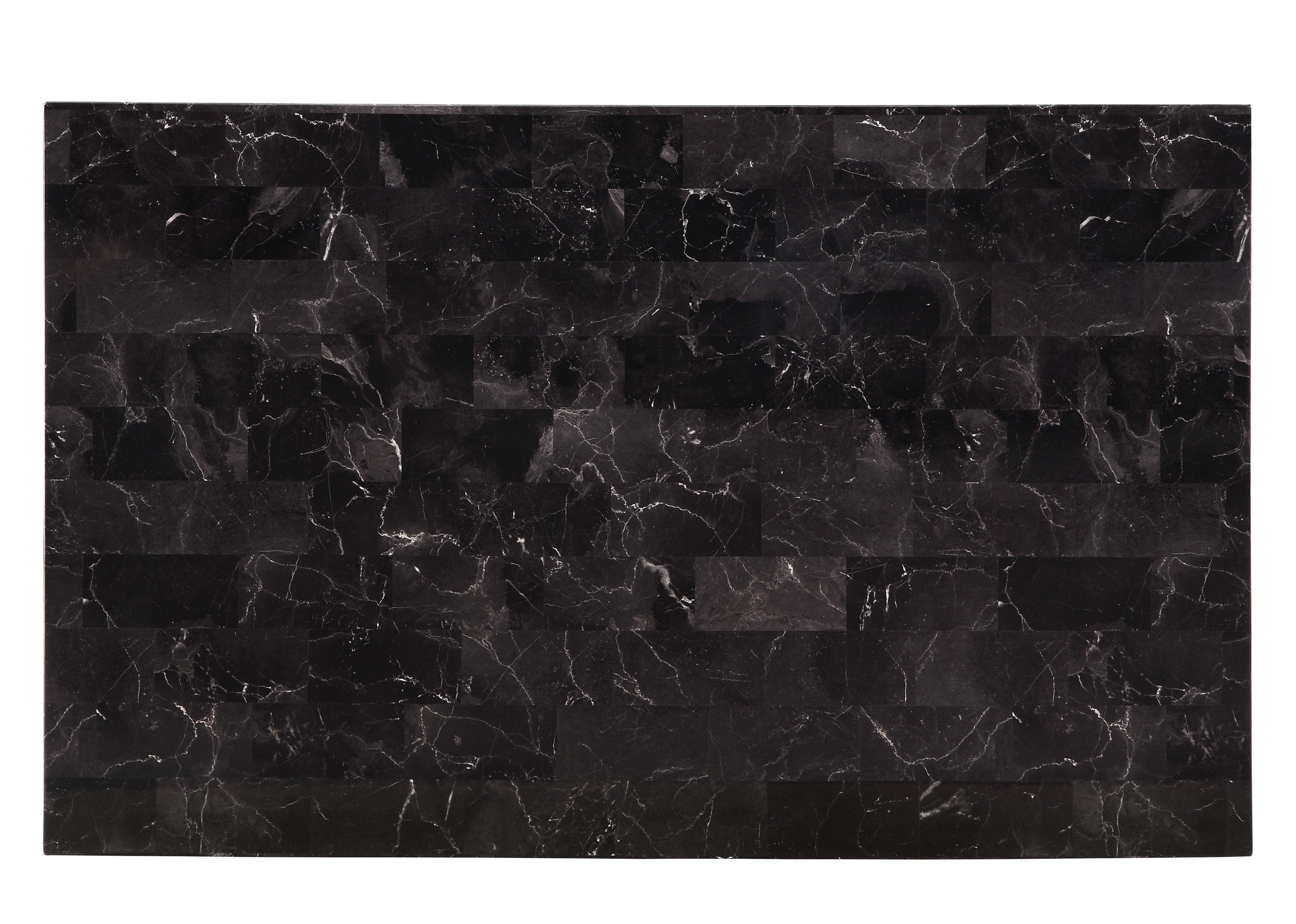 Tempe Black Marble-Top Dining Table - 2601BK-48 - Bien Home Furniture & Electronics