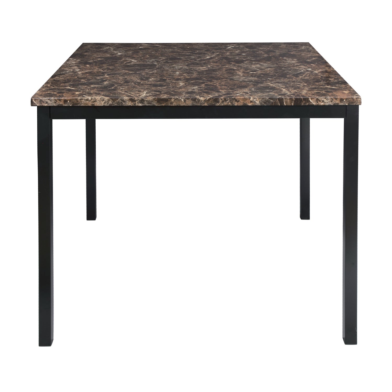 Tempe Brown/Black Marble-Top Counter Height Set - SET | 2601-36 | 2601-24(3) - Bien Home Furniture & Electronics
