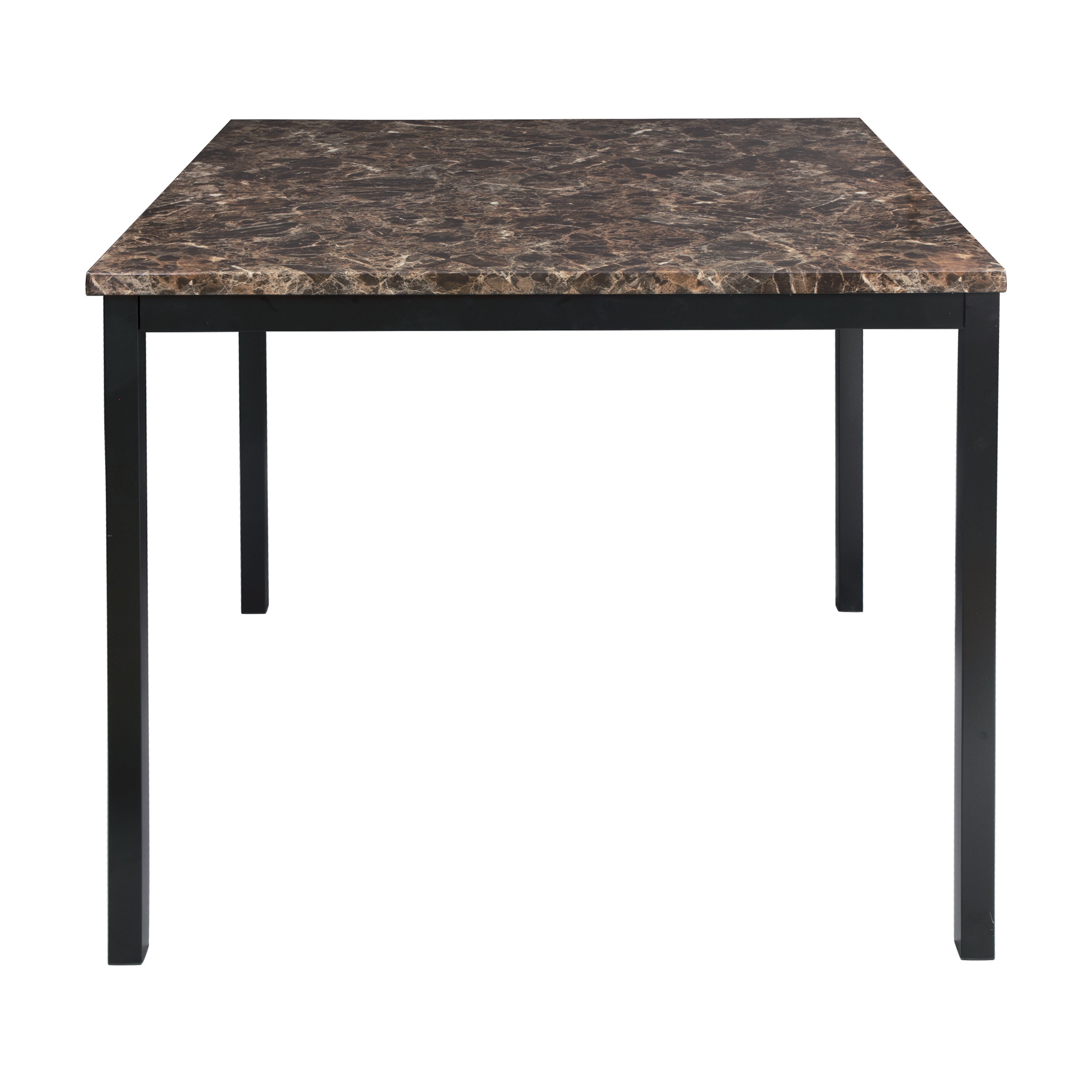 Tempe Brown/Black Marble-Top Counter Height Table - 2601-36 - Bien Home Furniture & Electronics