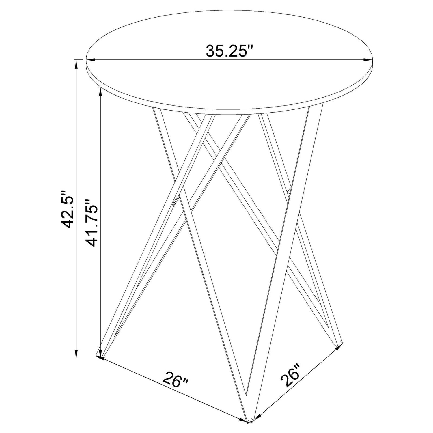 Terrell Brass 2-Tier Mirrored Serving Cart - 183526 - Bien Home Furniture & Electronics
