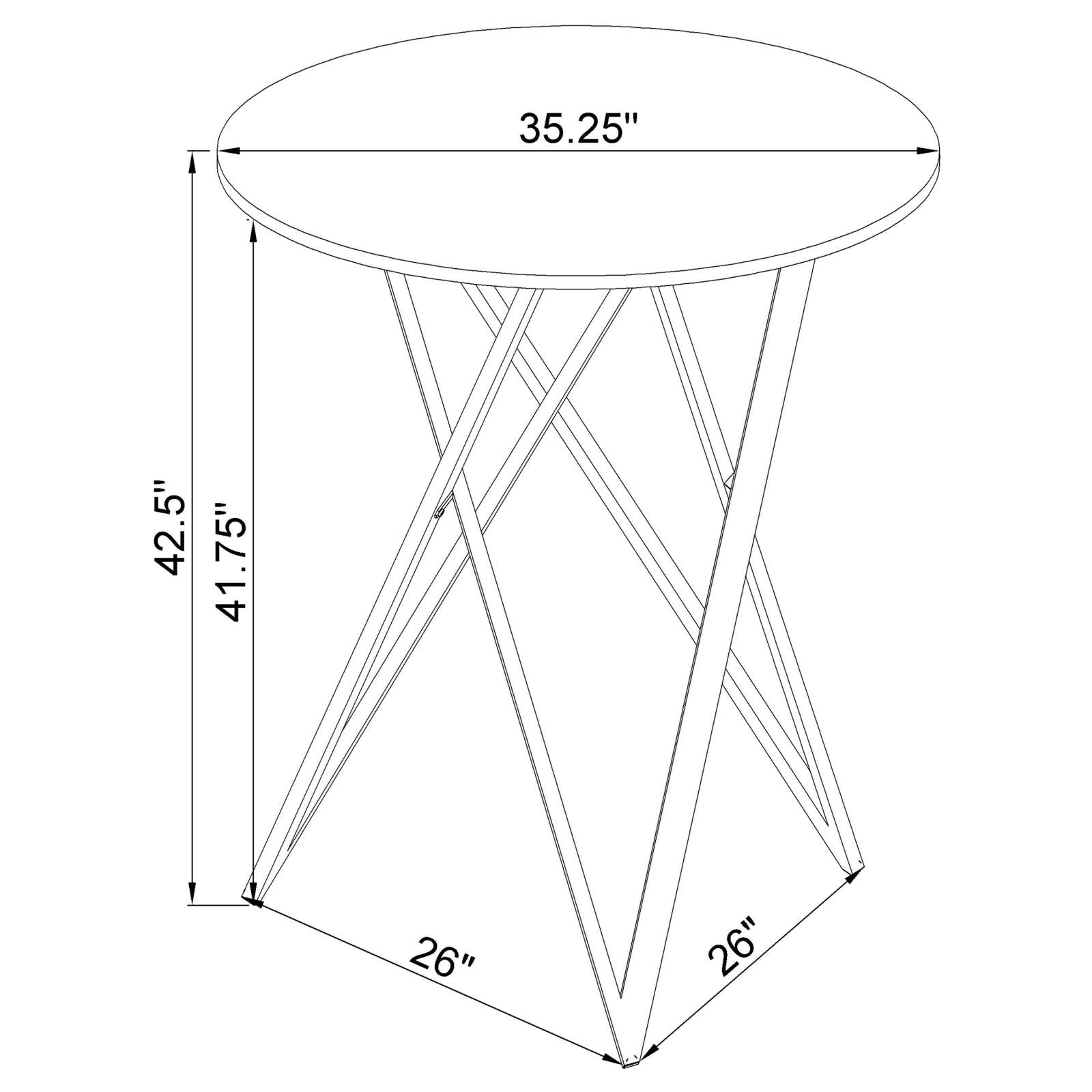 Terrell Brass 2-Tier Mirrored Serving Cart - 183526 - Bien Home Furniture & Electronics