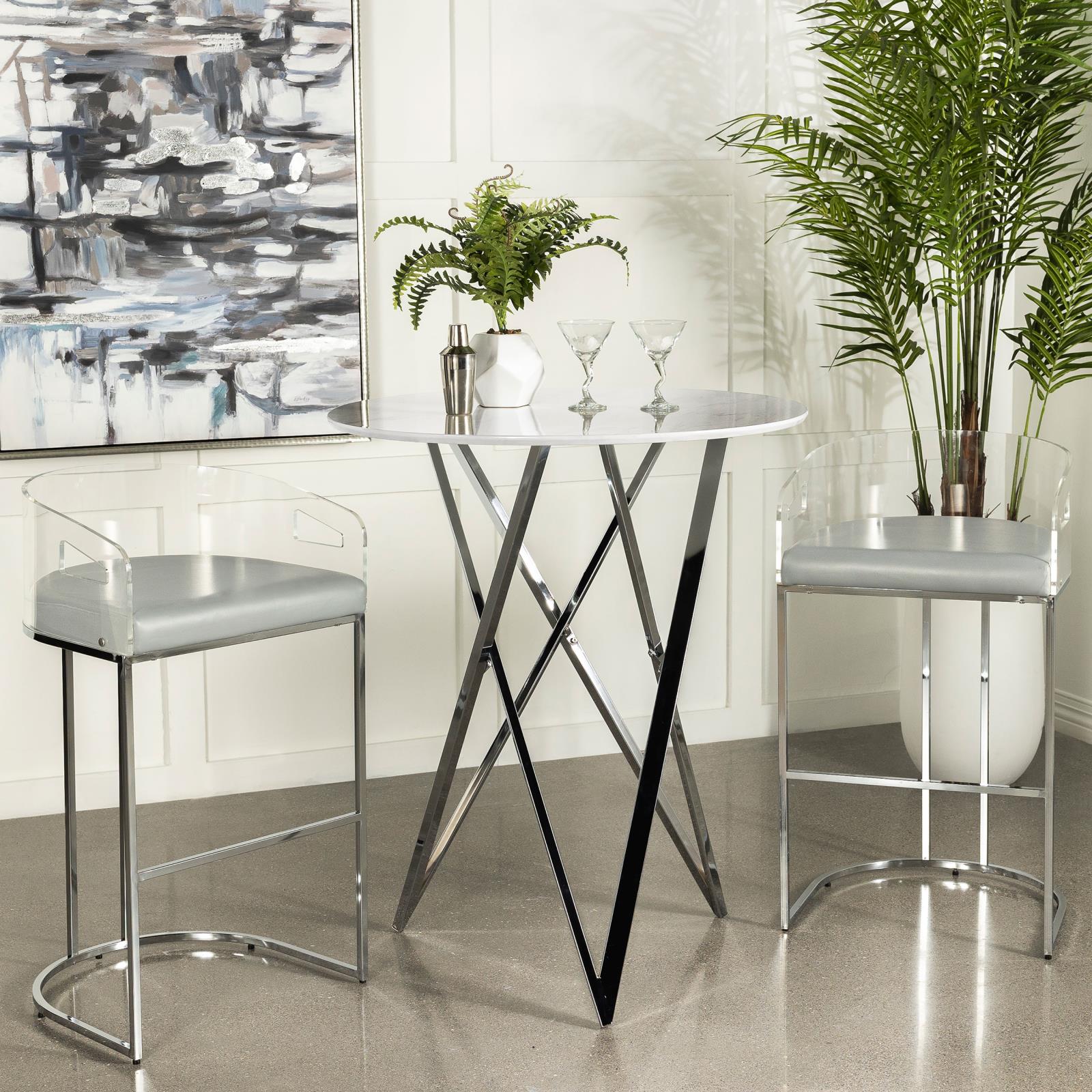 Terrell Brass 2-Tier Mirrored Serving Cart - 183526 - Bien Home Furniture & Electronics