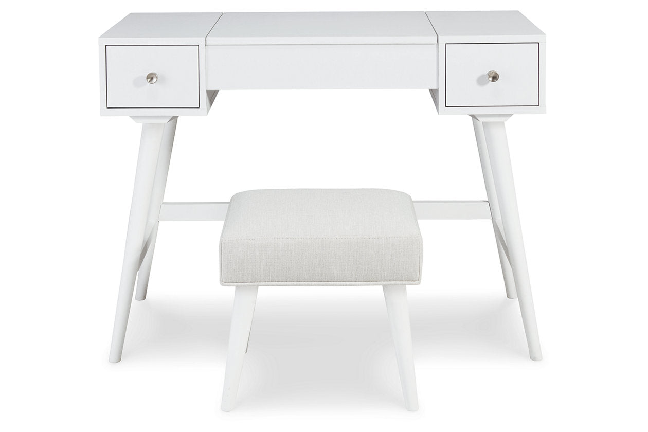 Thadamere White Vanity with Stool - B060-122 - Bien Home Furniture &amp; Electronics