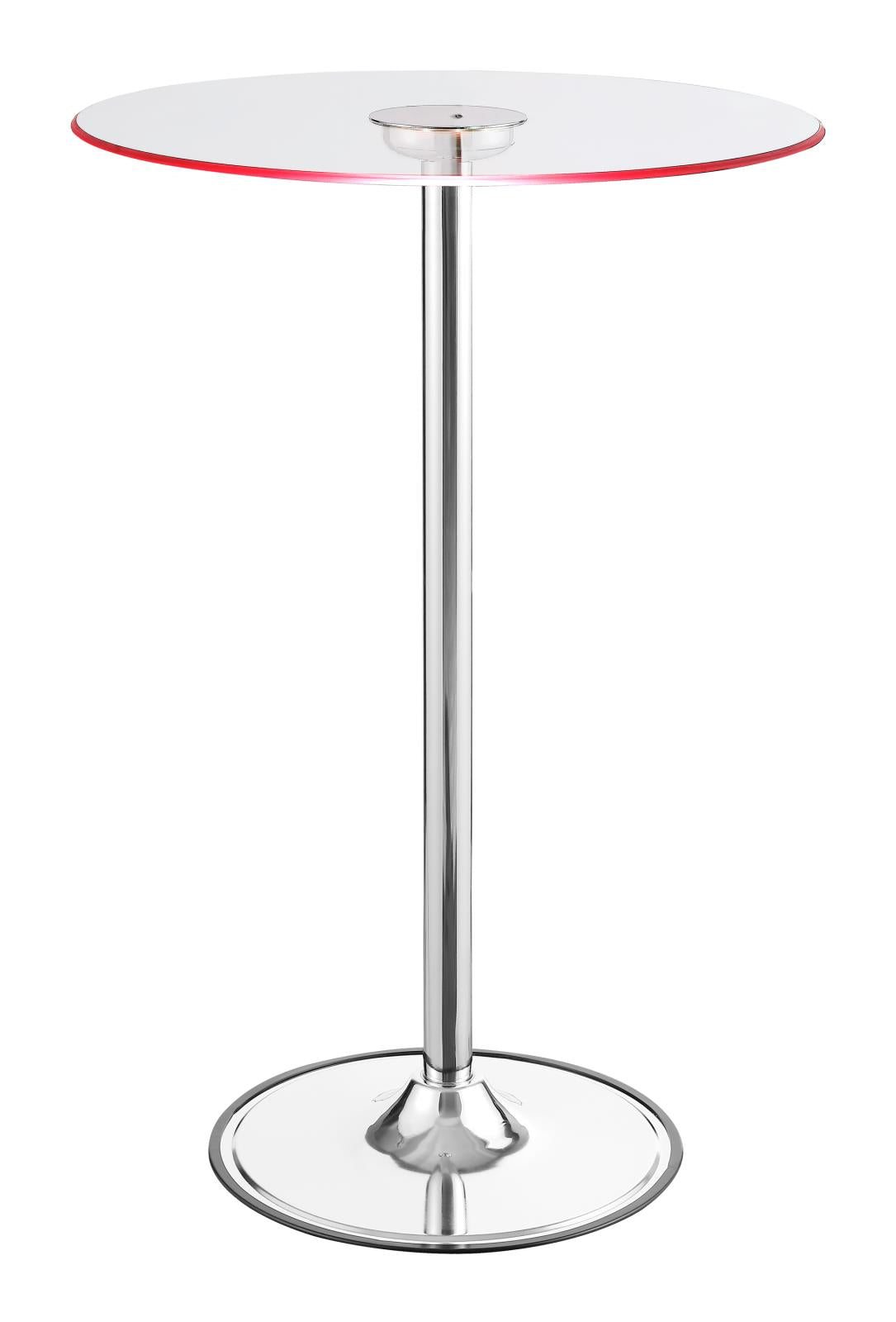Thea Chrome/Clear LED Bar Table - 122400 - Bien Home Furniture & Electronics