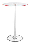 Thea Chrome/Clear LED Bar Table - 122400 - Bien Home Furniture & Electronics
