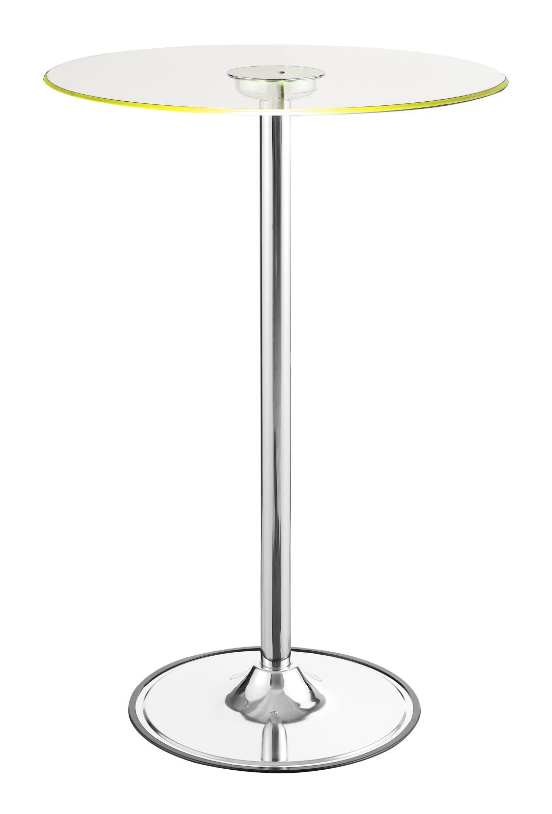 Thea Chrome/Clear LED Bar Table - 122400 - Bien Home Furniture & Electronics