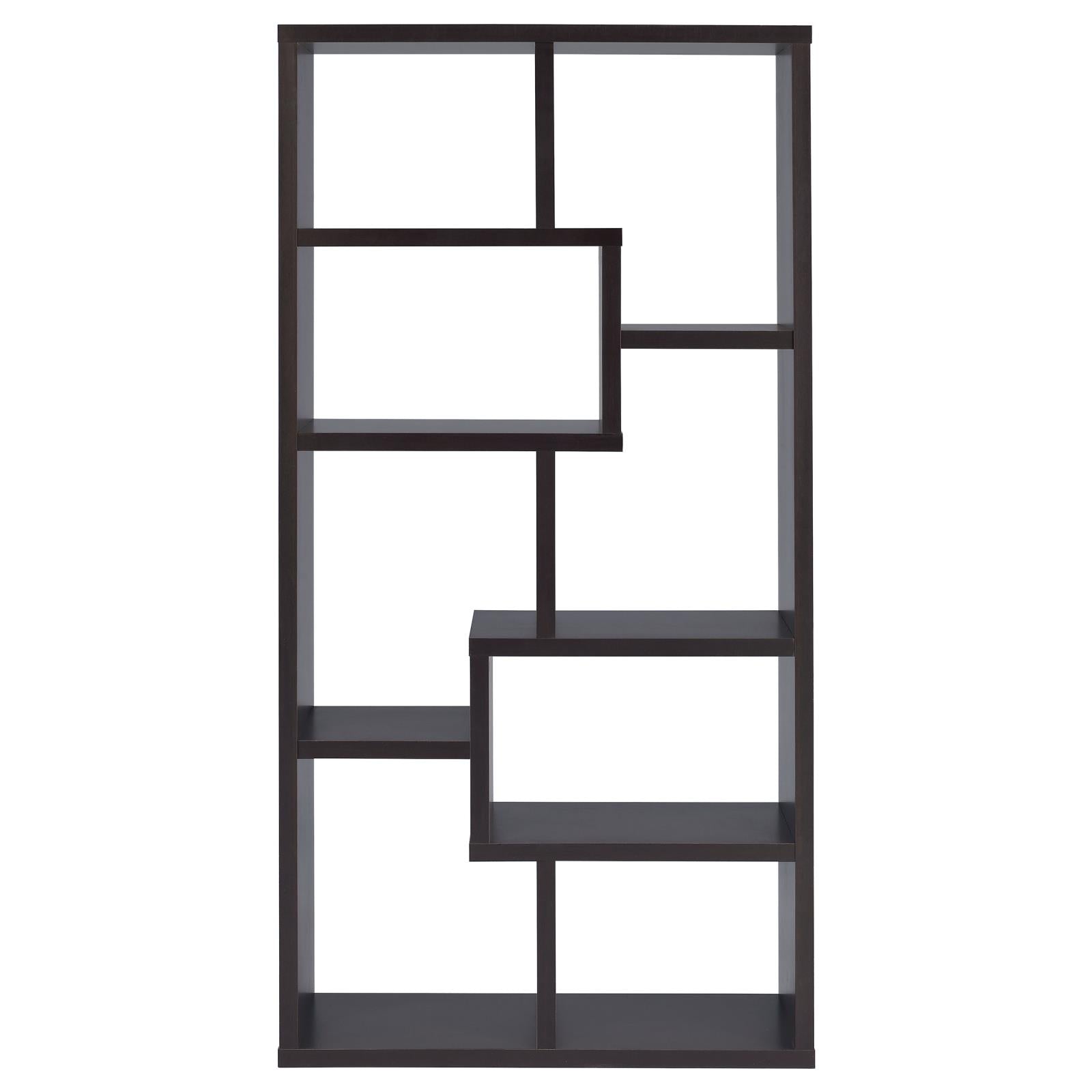 Theo Cappuccino 10-Shelf Bookcase - 800264 - Bien Home Furniture & Electronics
