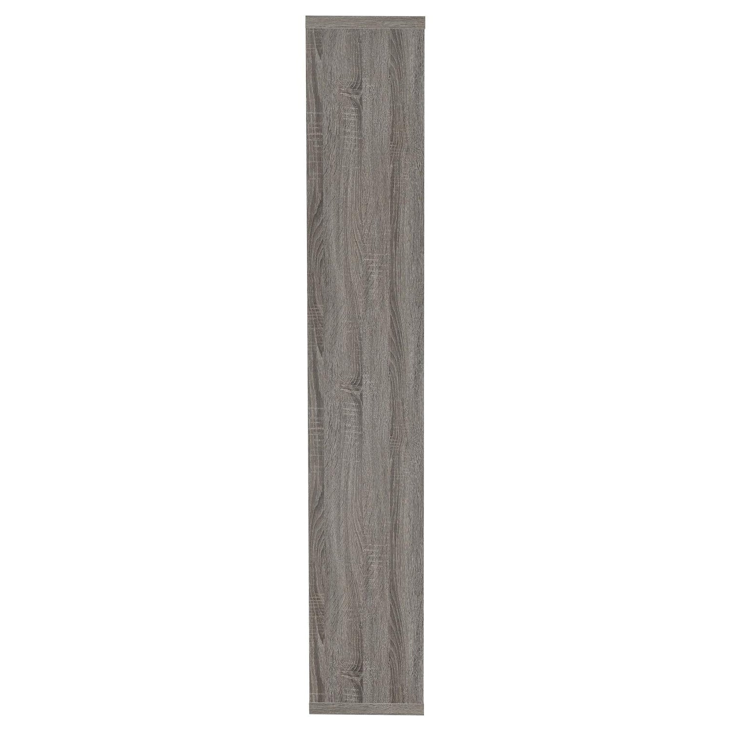 Theo Weathered Gray 10-Shelf Bookcase - 800510 - Bien Home Furniture & Electronics