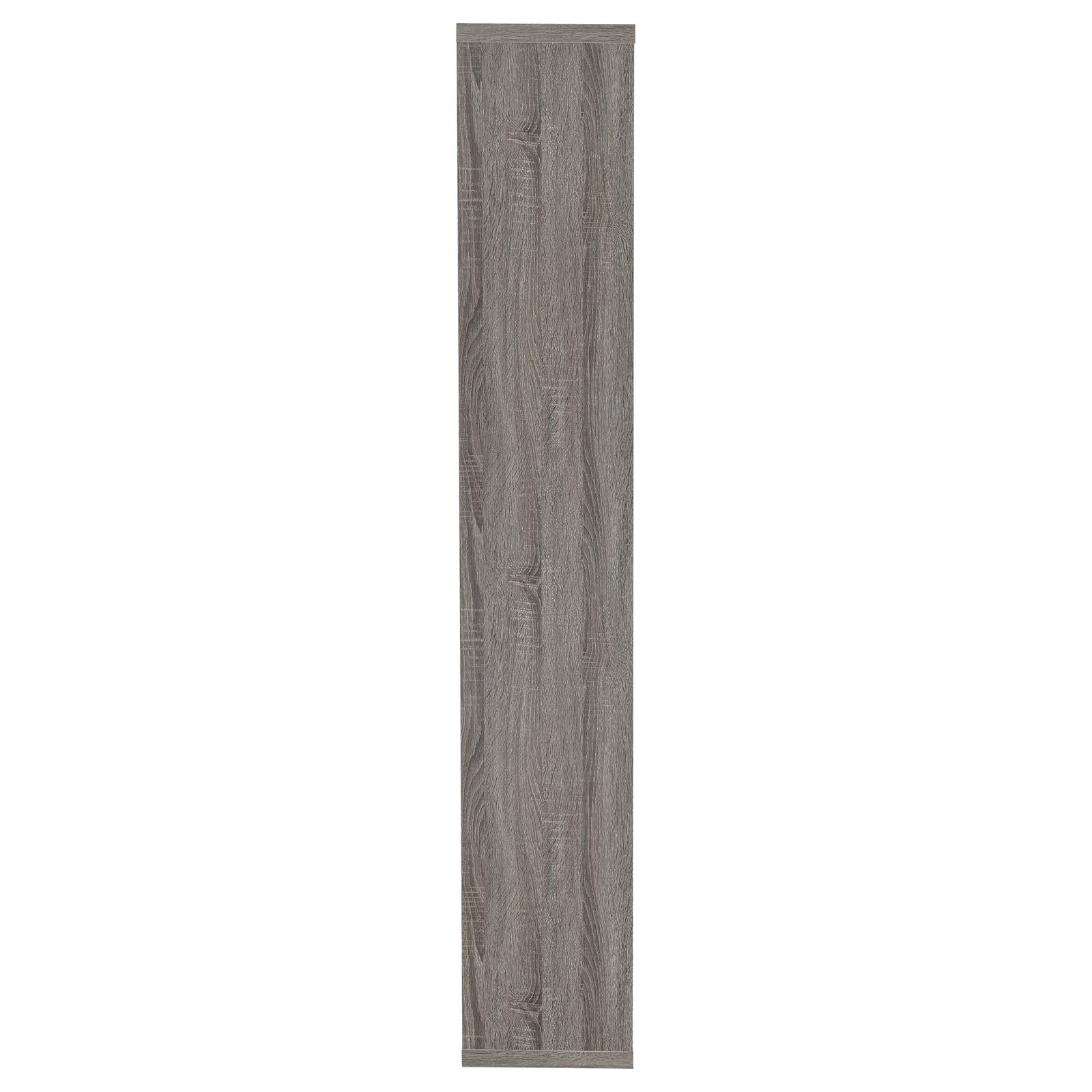 Theo Weathered Gray 10-Shelf Bookcase - 800510 - Bien Home Furniture & Electronics