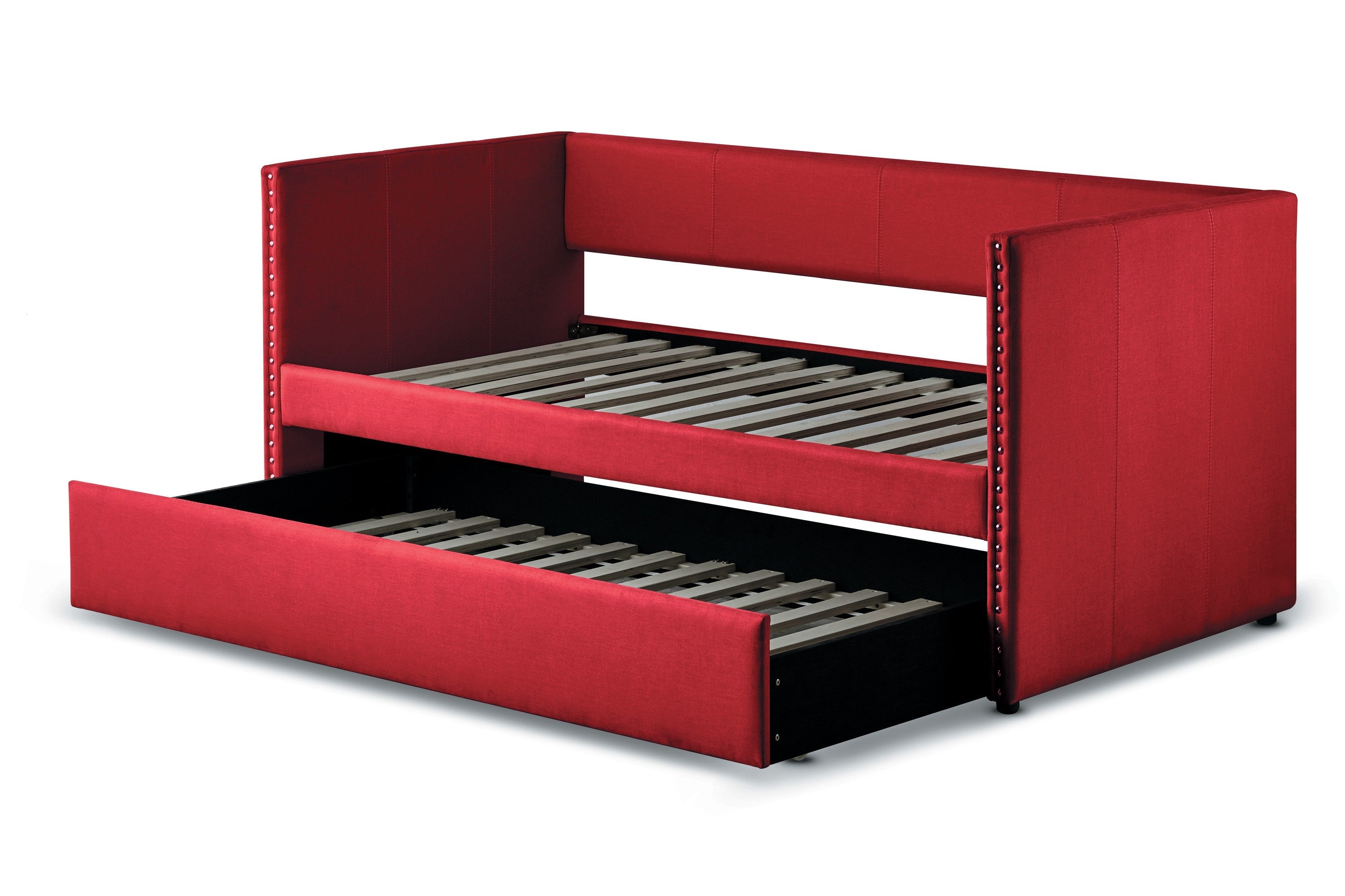 Therese Red Daybed with Trundle - SET | 4969RD-A | 4969RD-B - Bien Home Furniture &amp; Electronics