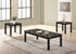 Thurner Marble Black 3-Piece Coffee Table Set - 4167SET-MBL - Bien Home Furniture & Electronics