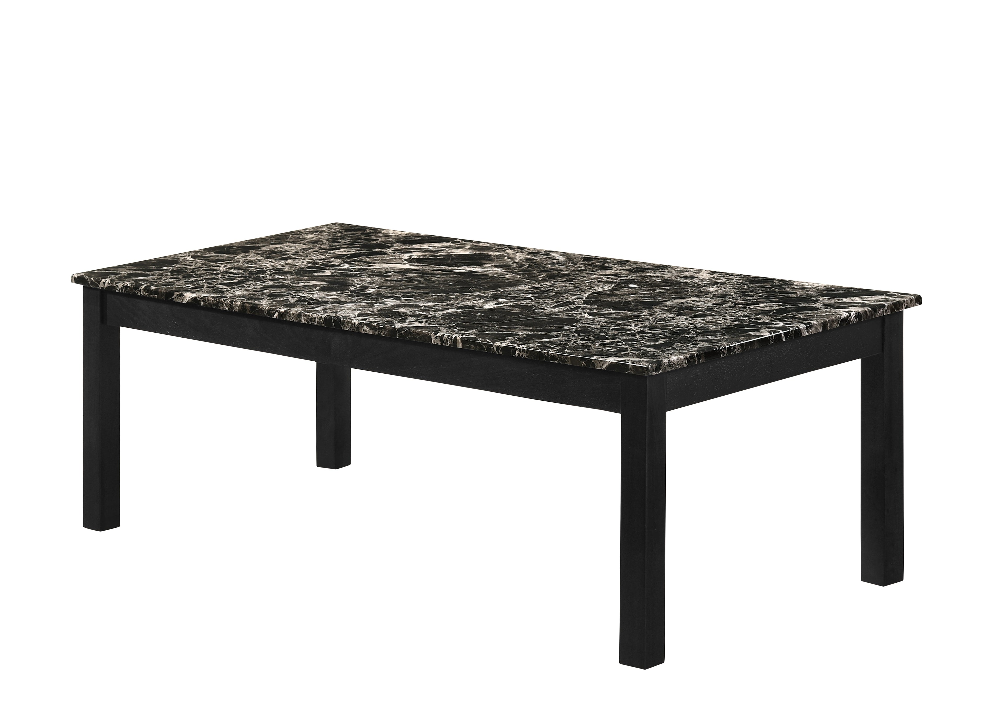 Thurner Marble Black 3-Piece Coffee Table Set - 4167SET-MBL - Bien Home Furniture &amp; Electronics