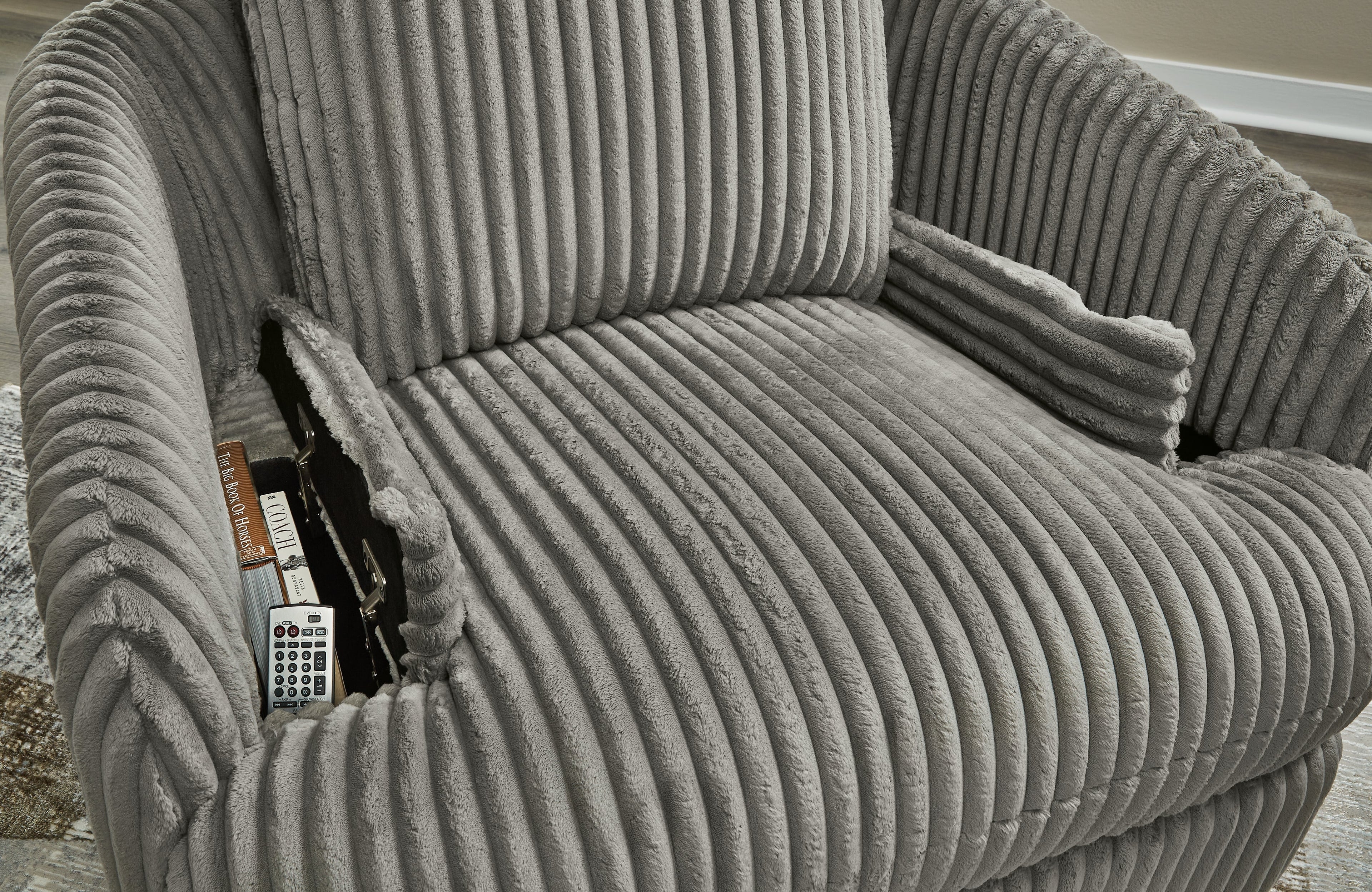 Tie-Breaker Fog Swivel Glider Recliner - 9490361 - Bien Home Furniture & Electronics
