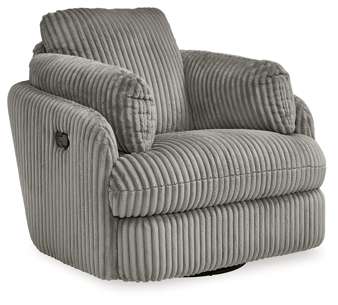 Tie-Breaker Fog Swivel Glider Recliner - 9490361 - Bien Home Furniture &amp; Electronics