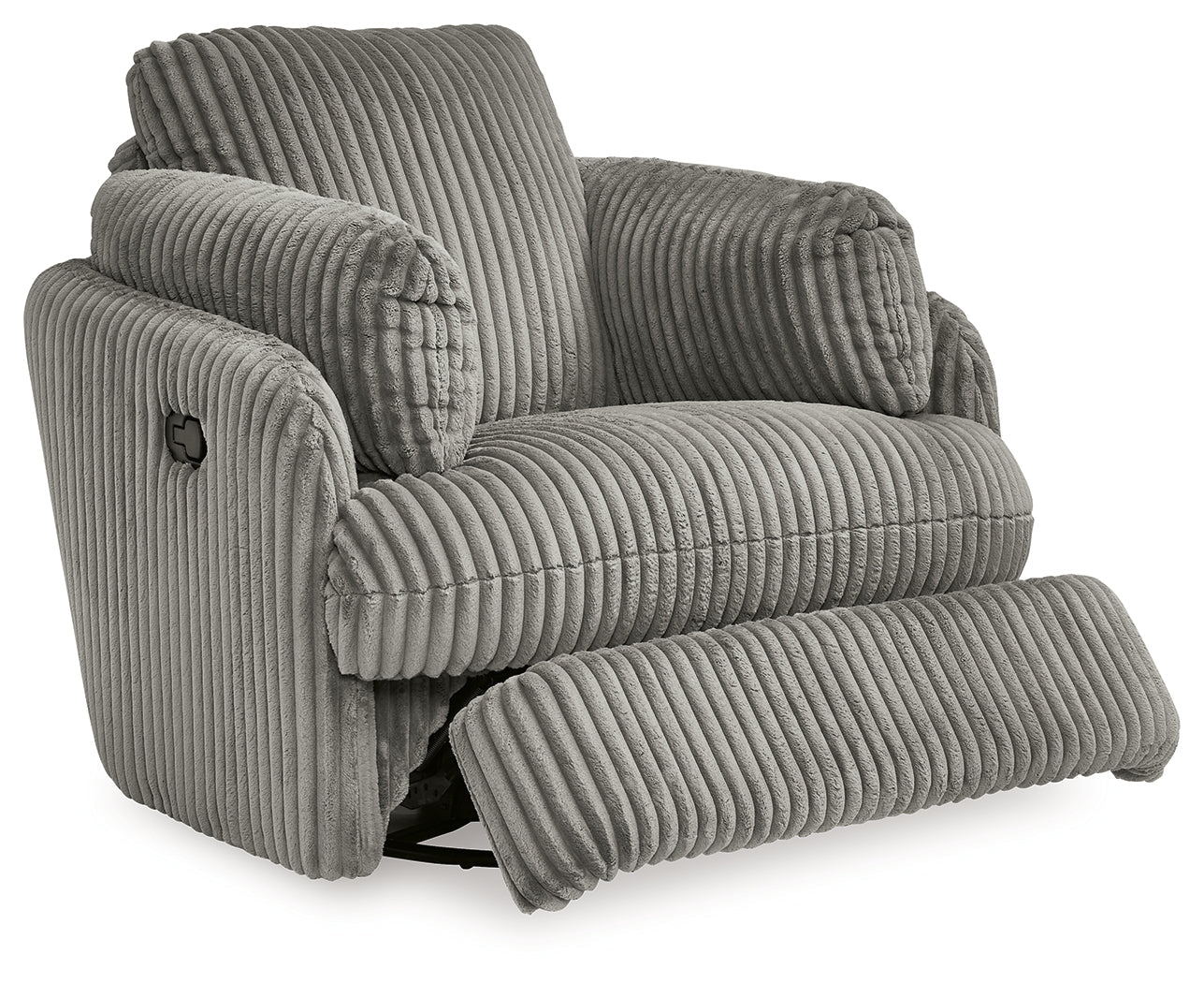 Tie-Breaker Fog Swivel Glider Recliner - 9490361 - Bien Home Furniture & Electronics