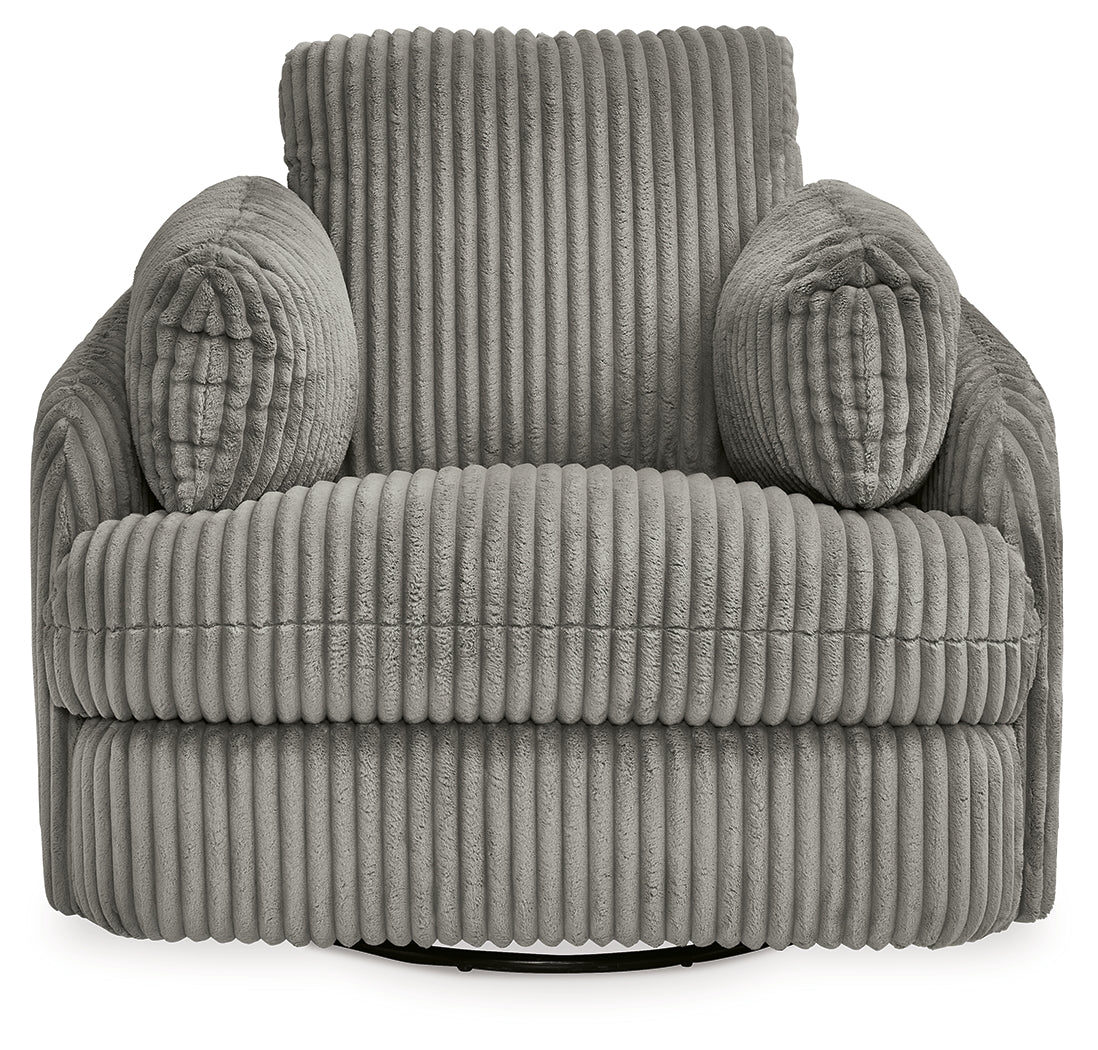 Tie-Breaker Fog Swivel Glider Recliner - 9490361 - Bien Home Furniture & Electronics