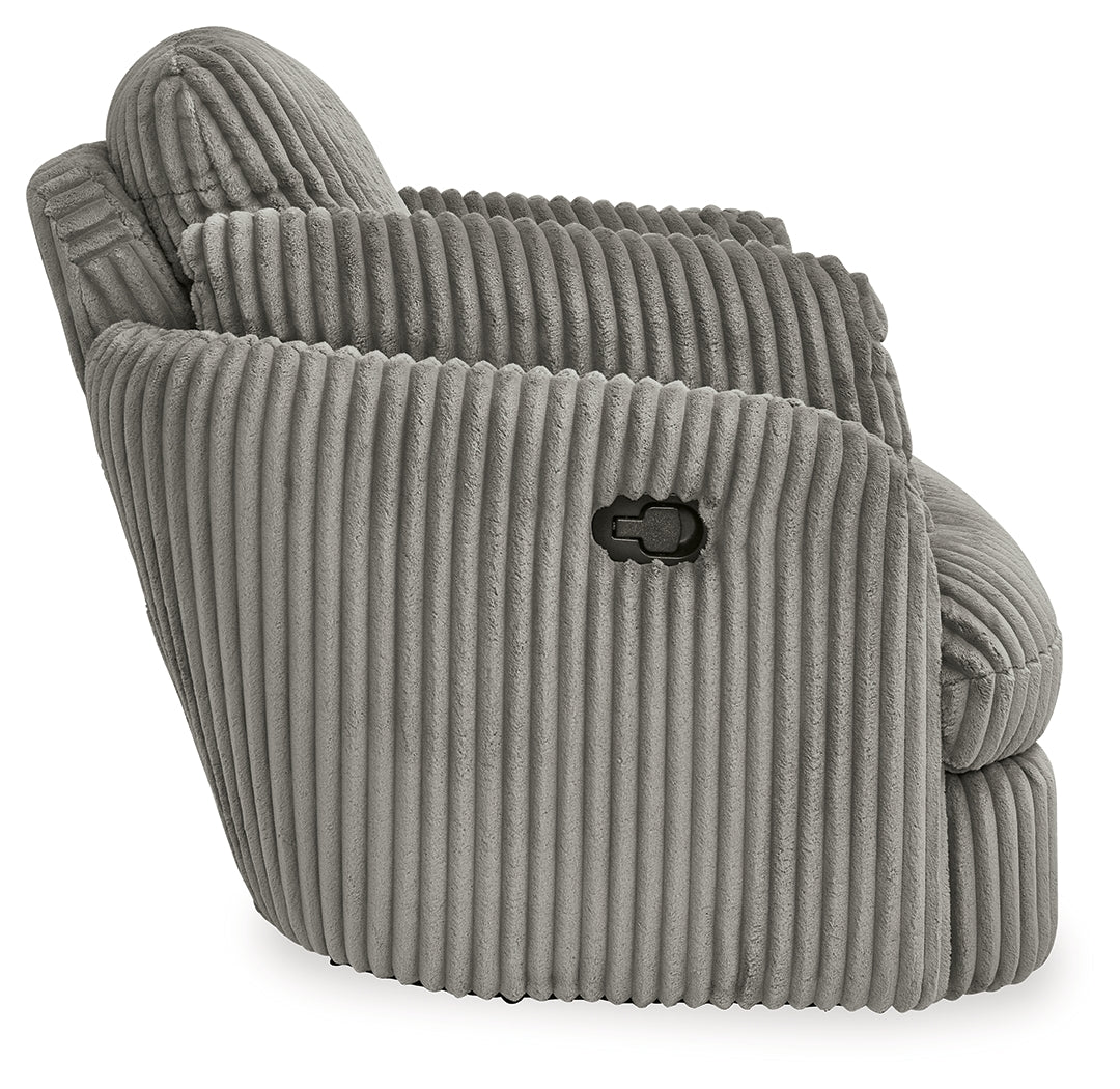 Tie-Breaker Fog Swivel Glider Recliner - 9490361 - Bien Home Furniture & Electronics
