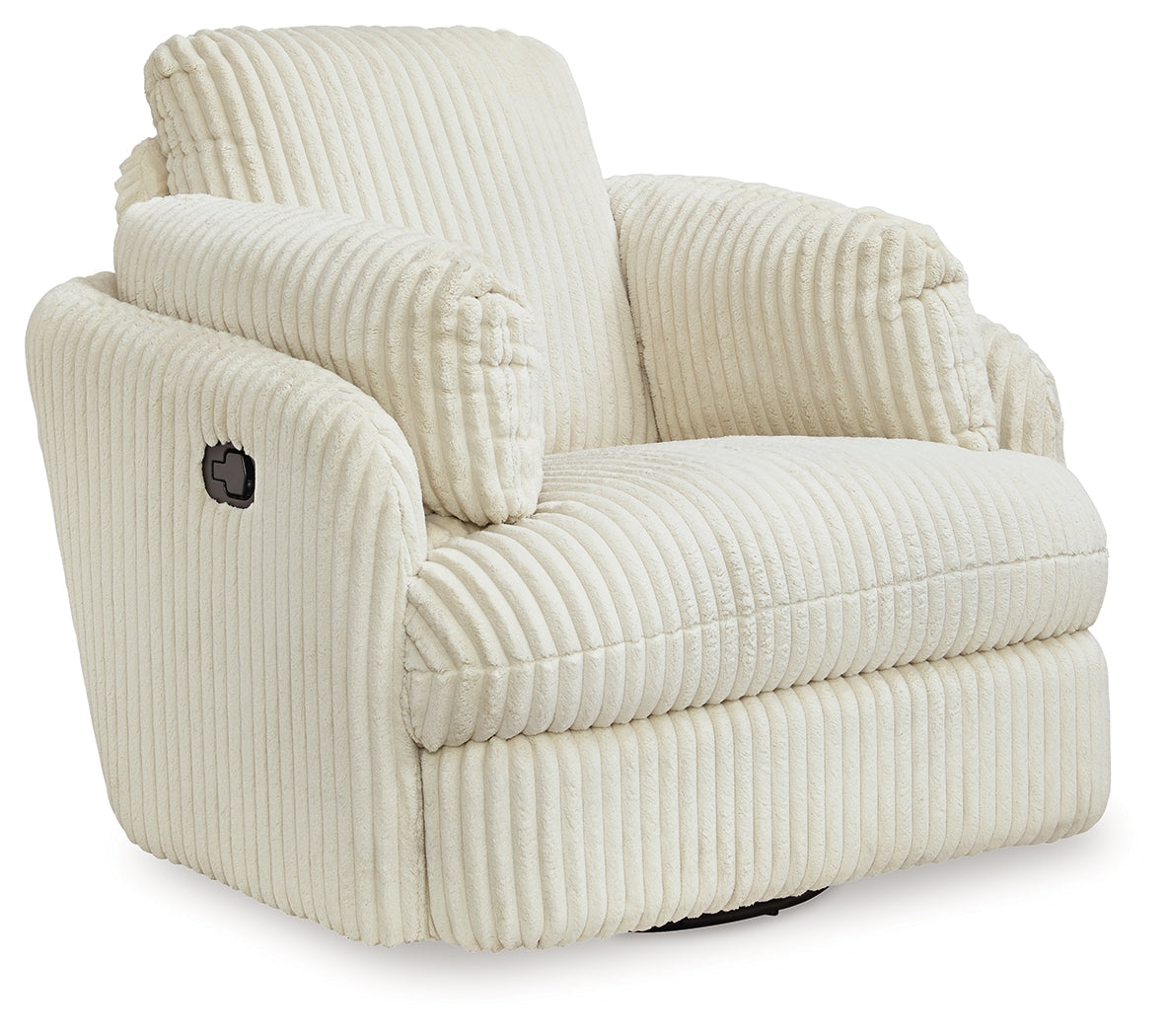 Tie-Breaker Ivory Swivel Glider Recliner - 9490261 - Bien Home Furniture & Electronics