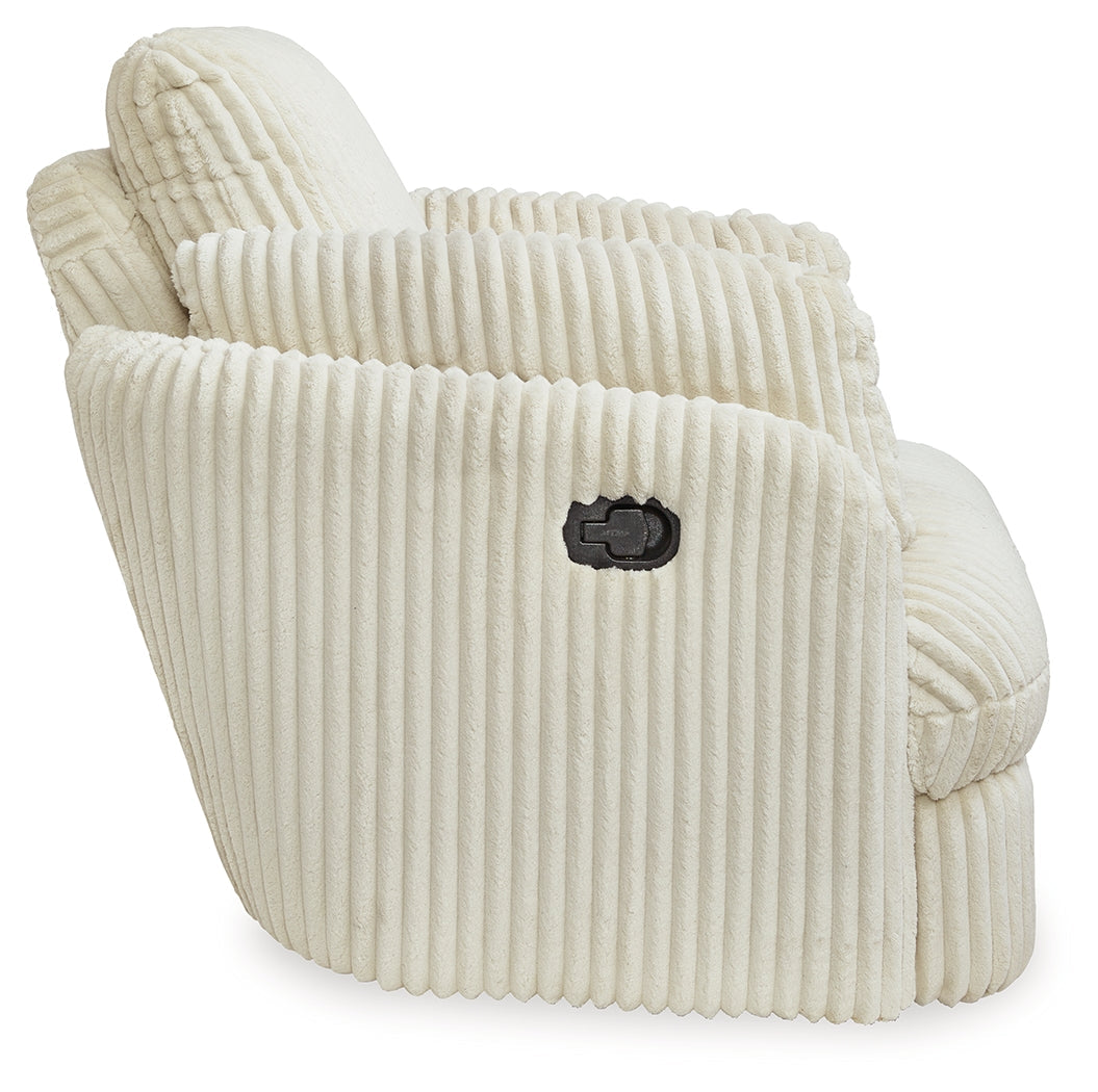 Tie-Breaker Ivory Swivel Glider Recliner - 9490261 - Bien Home Furniture & Electronics
