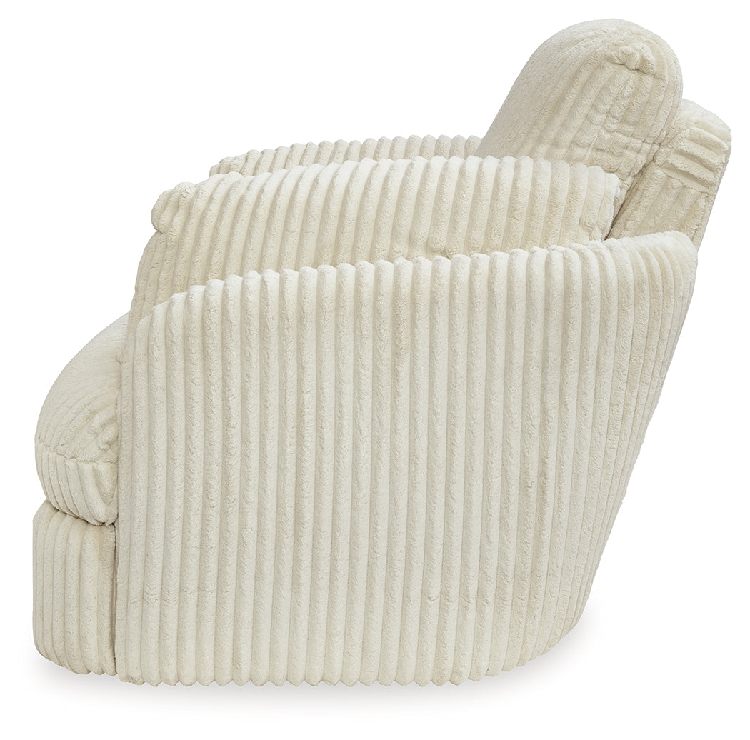 Tie-Breaker Ivory Swivel Glider Recliner - 9490261 - Bien Home Furniture & Electronics