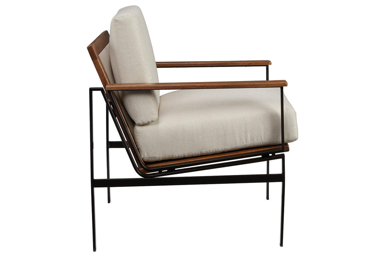 Tilden Ivory/Brown Accent Chair - A3000271 - Bien Home Furniture & Electronics