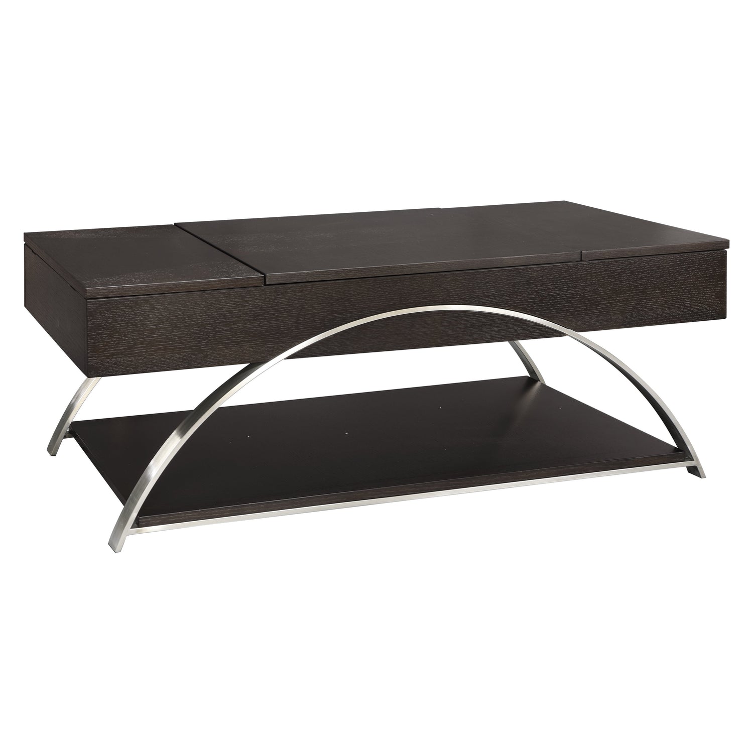 Tioga Espresso/Chrome Lift Top Cocktail Table - 3533RF-30 - Bien Home Furniture & Electronics