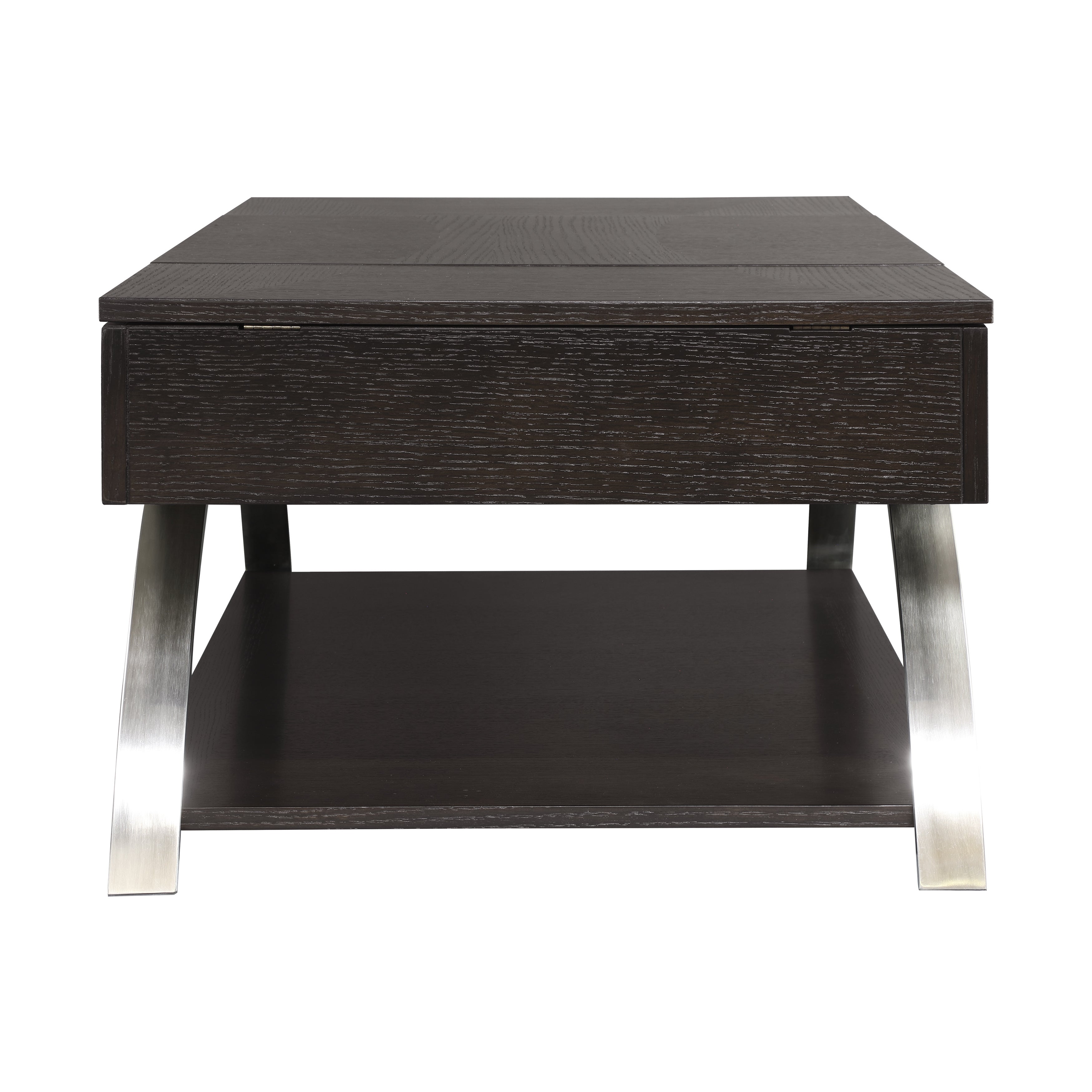 Tioga Espresso/Chrome Lift Top Cocktail Table - 3533RF-30 - Bien Home Furniture & Electronics