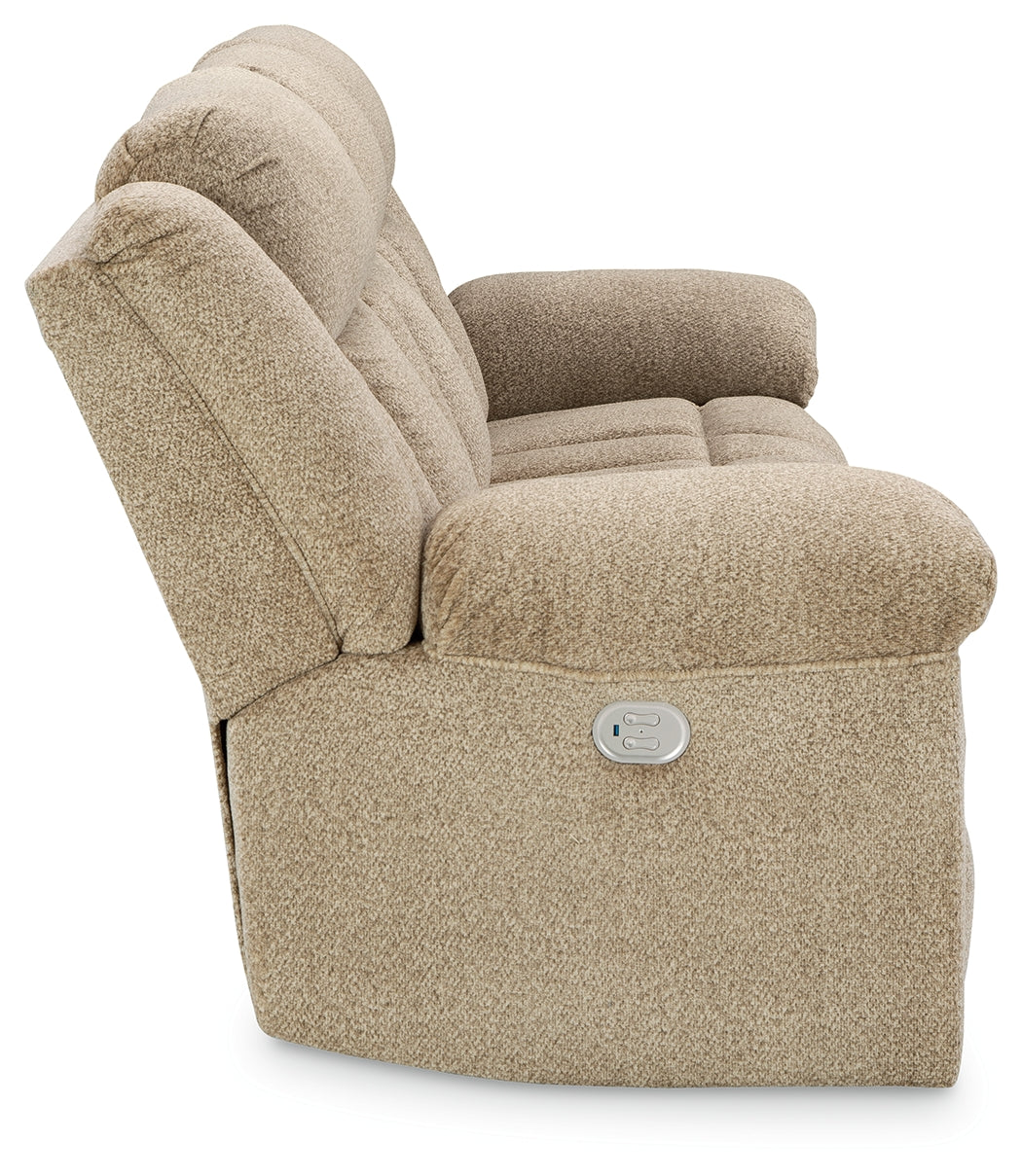 Tip-Off Wheat Power Reclining Sofa - 6930515 - Bien Home Furniture & Electronics