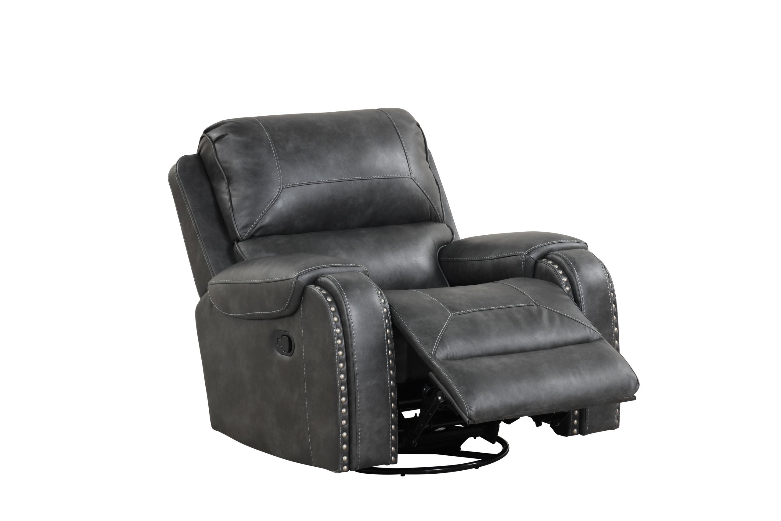 Titan2003-Charcoal OVERSIZED 3pc Reclining Set - Titan2003-Charcoal - Bien Home Furniture &amp; Electronics
