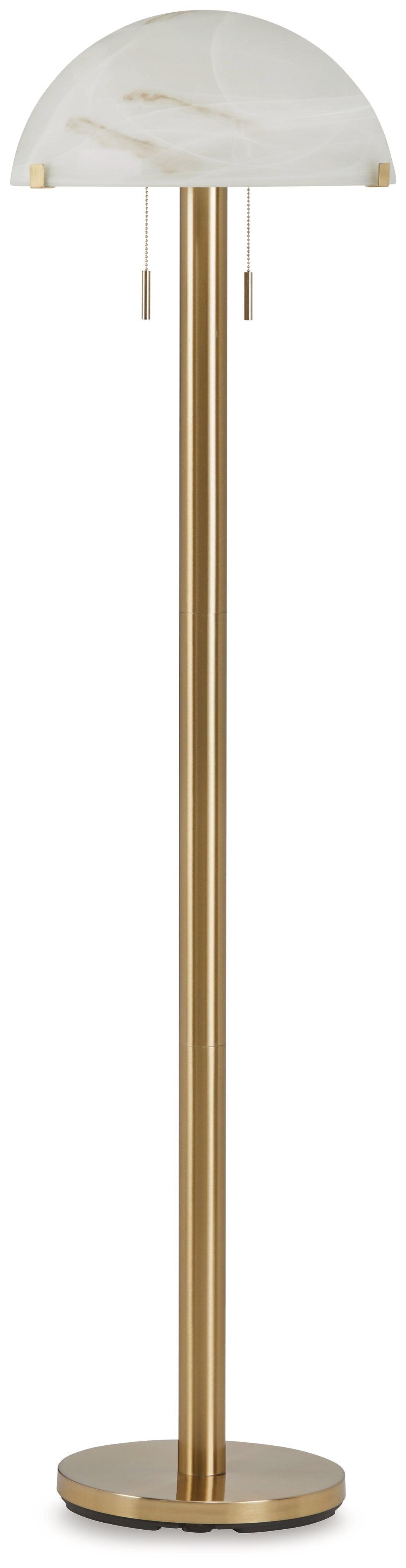 Tobbinsen Brass Finish Floor Lamp - L208421 - Bien Home Furniture &amp; Electronics