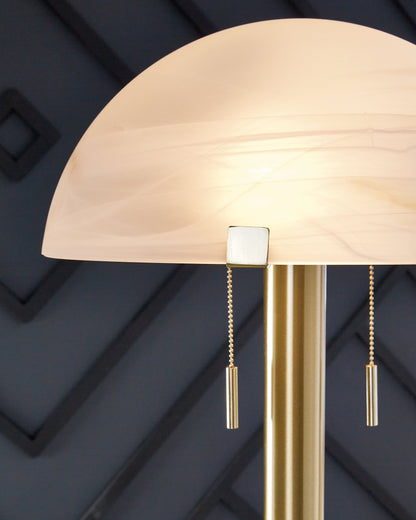 Tobbinsen Brass Finish Floor Lamp - L208421 - Bien Home Furniture &amp; Electronics