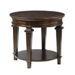 Tobias Espresso Round End Table - 3681-04RD - Bien Home Furniture & Electronics