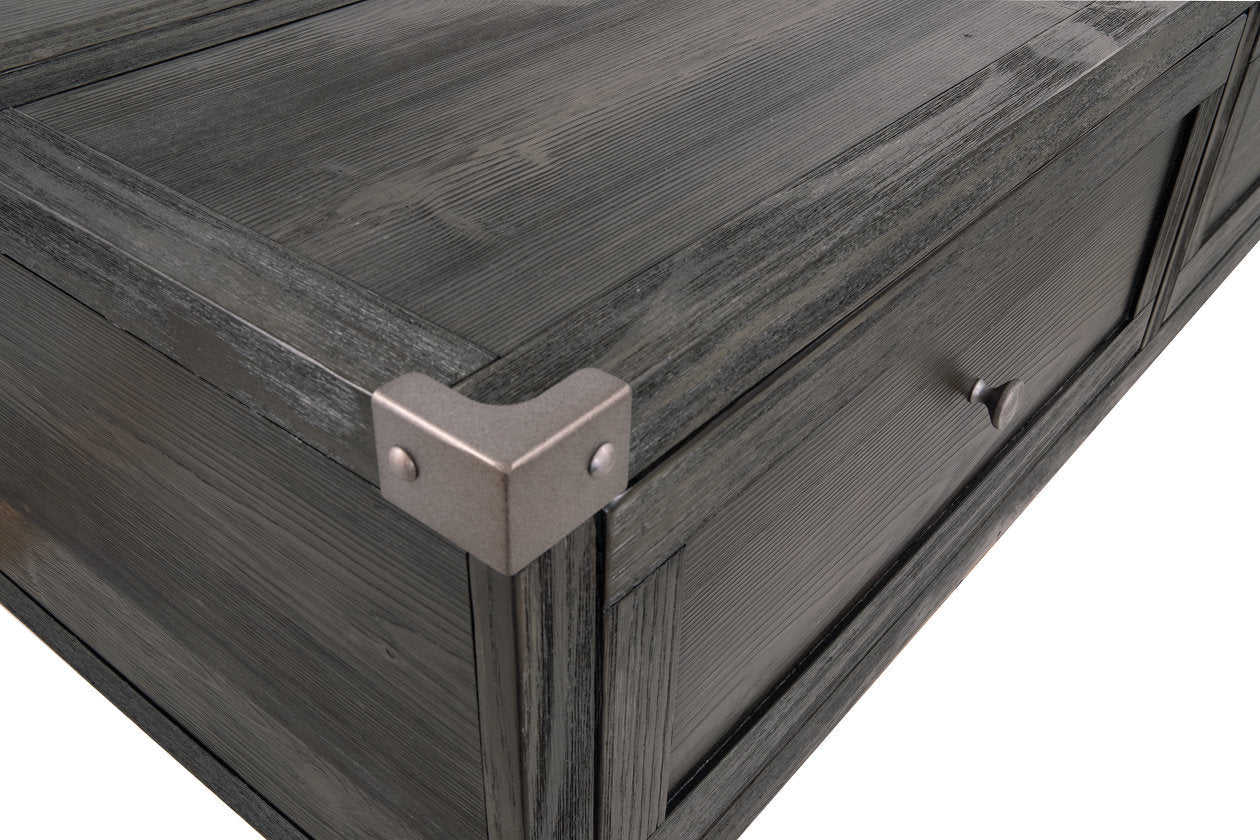 Todoe Dark Gray Coffee Table with Lift Top - T901-9 - Bien Home Furniture & Electronics