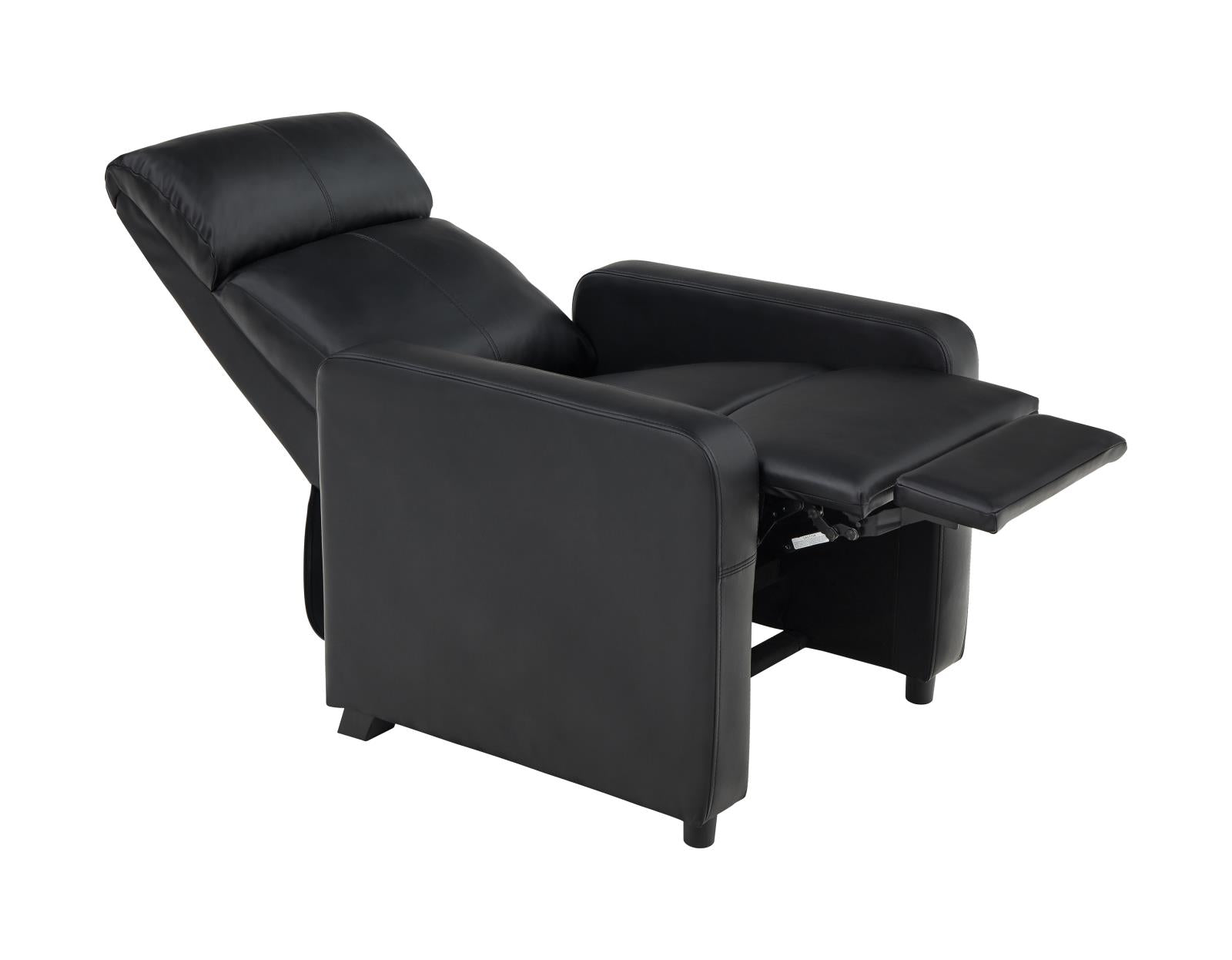 Toohey Home Theater Push Back Recliner Black - 600181 - Bien Home Furniture & Electronics
