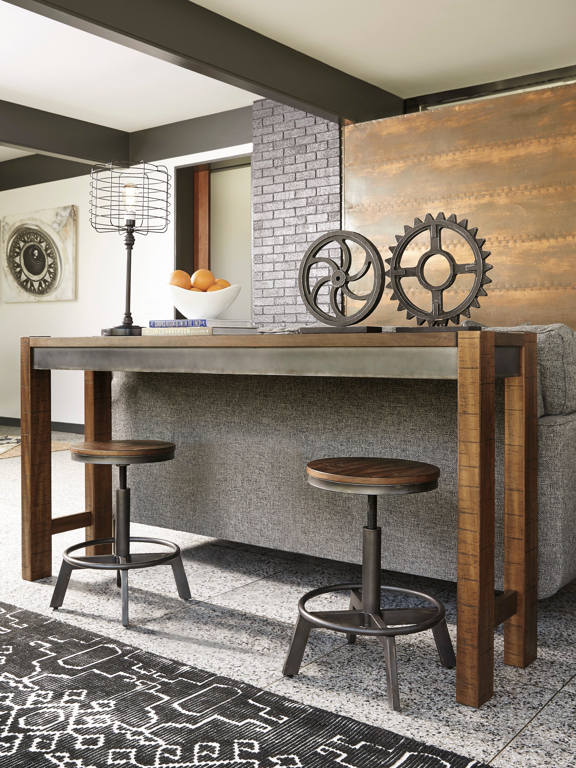 Torjin Brown/Gray Counter Height Set - SET | D440-52 | D440-024 - Bien Home Furniture & Electronics