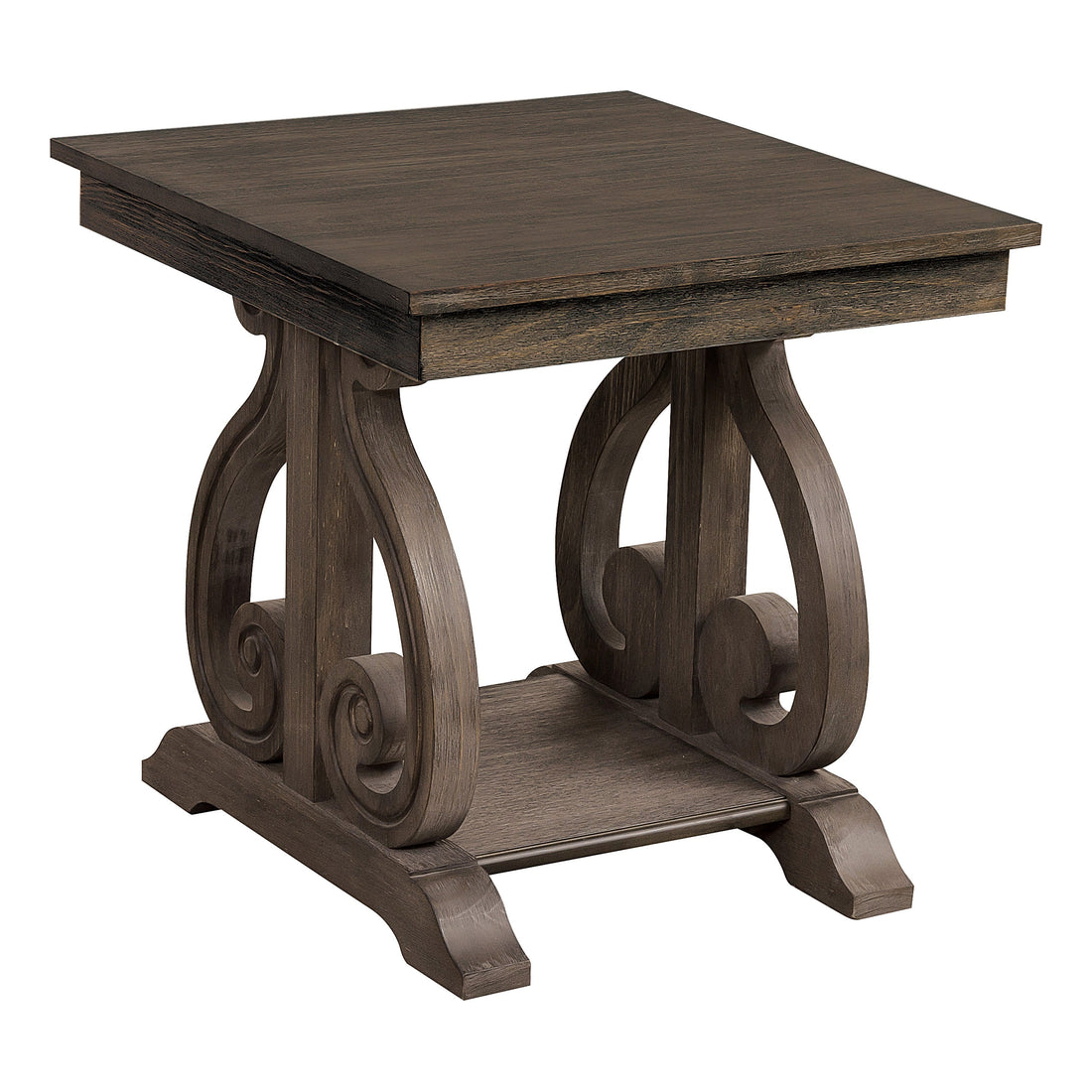 Toulon Dark Oak End Table - 5438-04 - Bien Home Furniture & Electronics