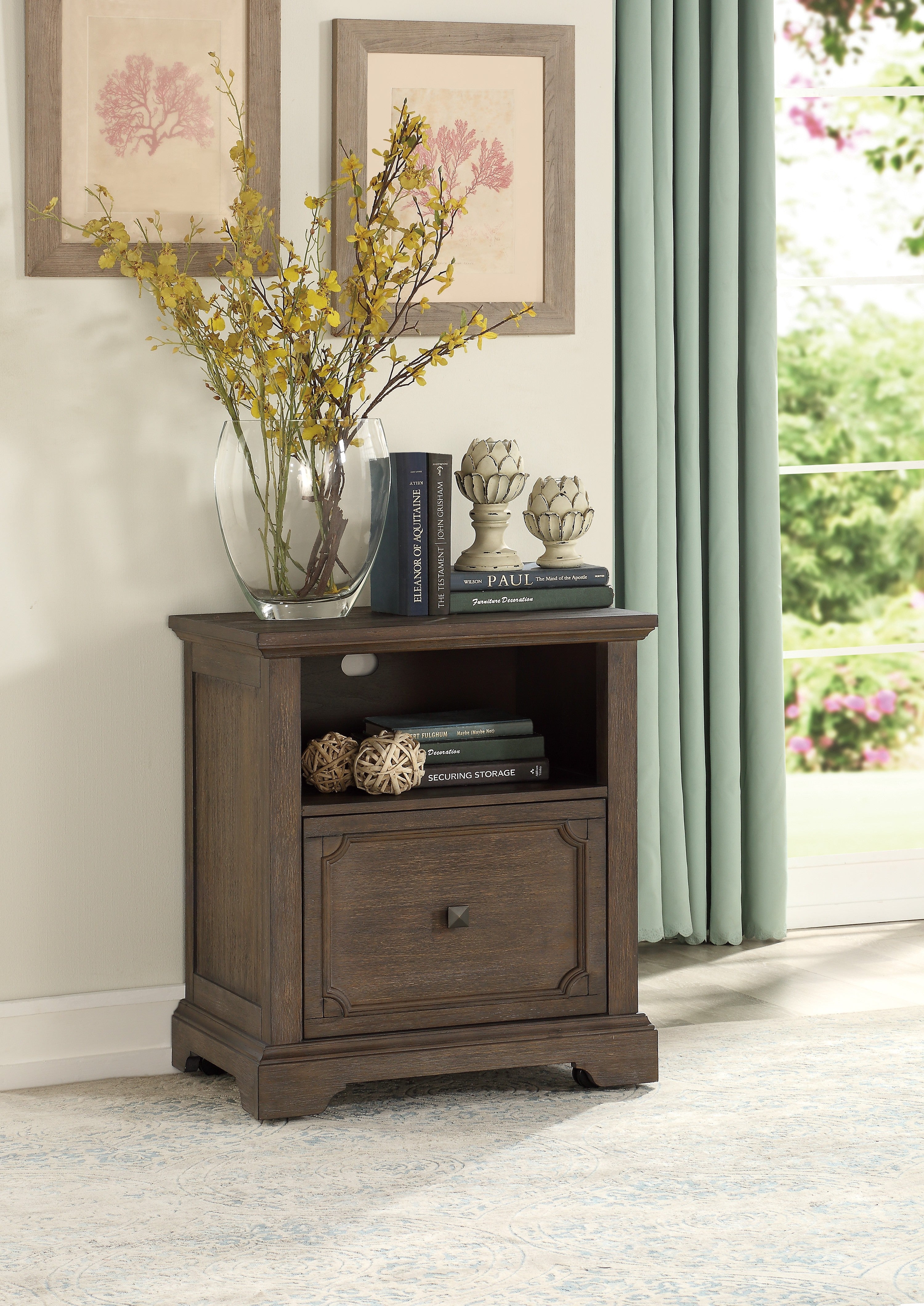 Toulon Dark Oak File Cabinet - 5438-18 - Bien Home Furniture &amp; Electronics