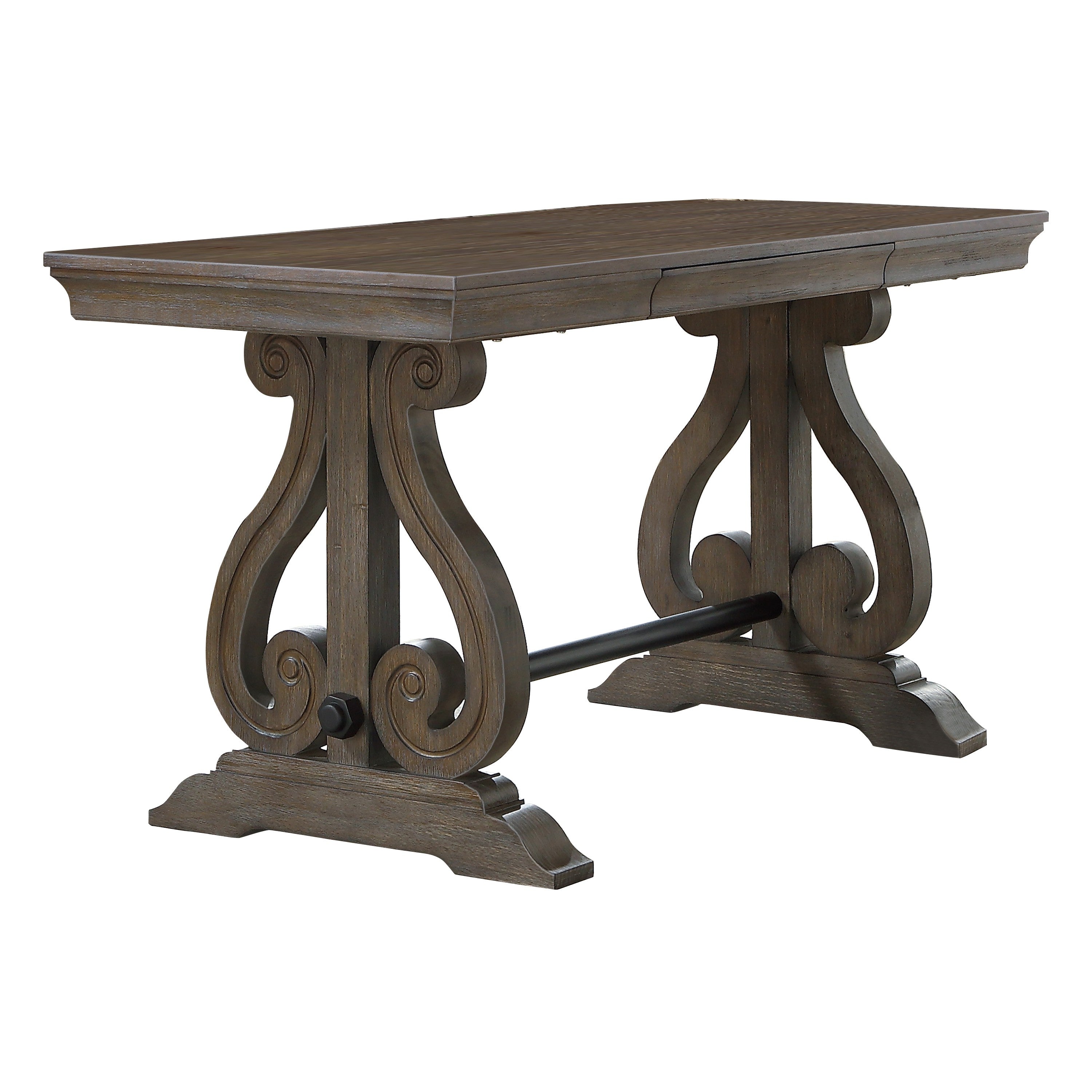 Toulon Dark Oak Writing Desk - 5438-15 - Bien Home Furniture & Electronics