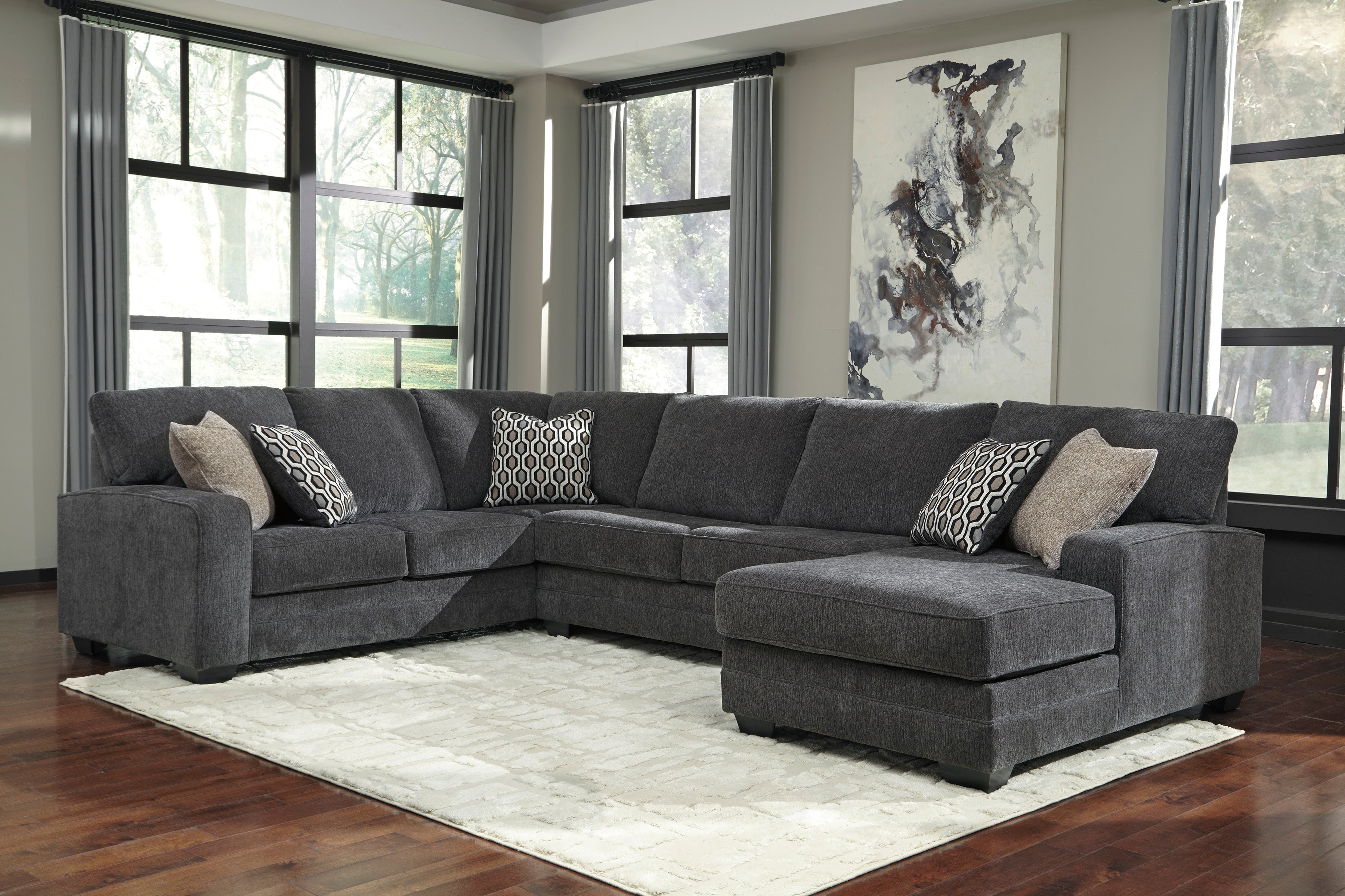 Tracling Slate RAF Sectional - SET | 7260017 | 7260034 | 7260066 | 7260008 - Bien Home Furniture & Electronics