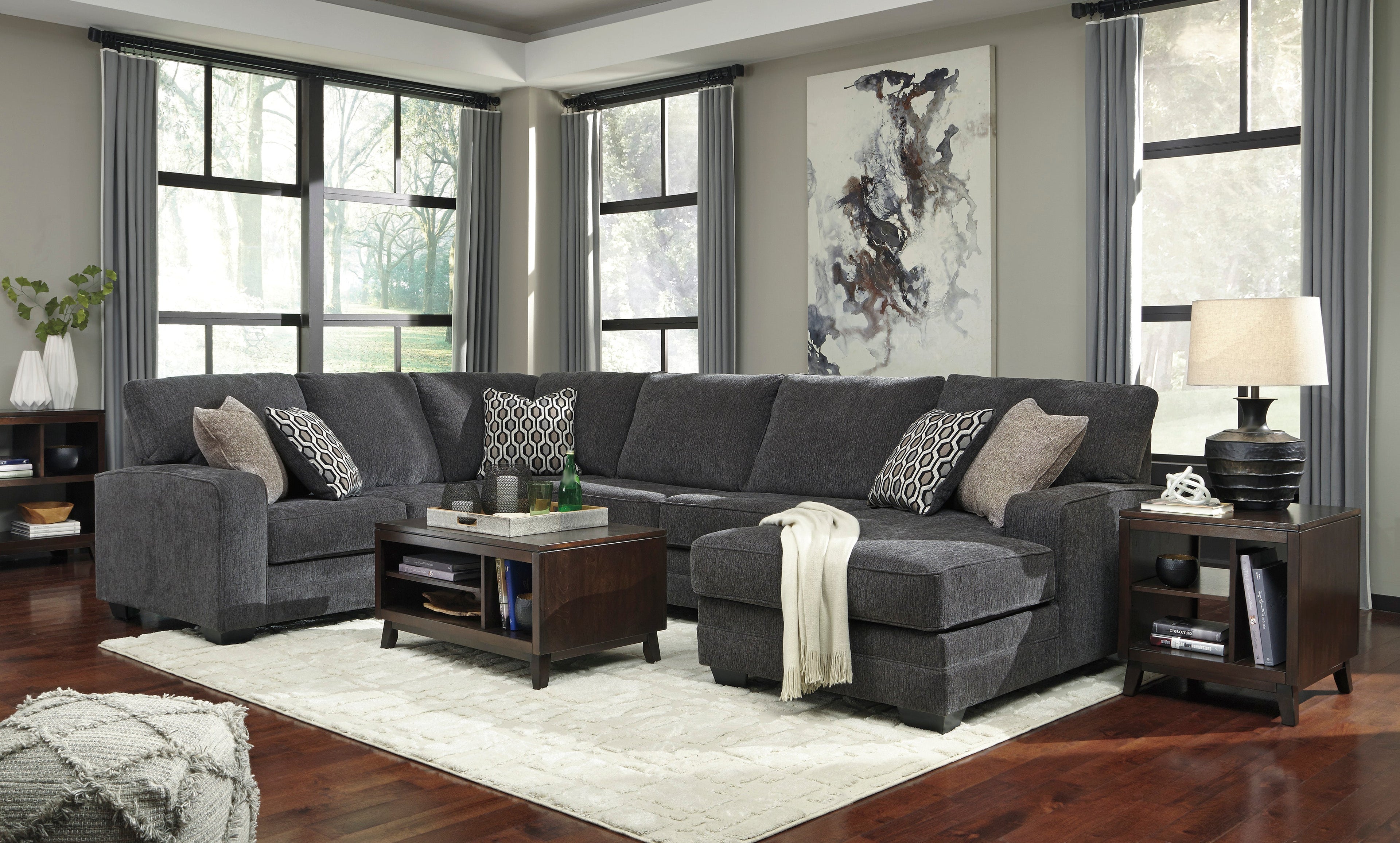 Tracling Slate RAF Sectional - SET | 7260017 | 7260034 | 7260066 | 7260008 - Bien Home Furniture & Electronics