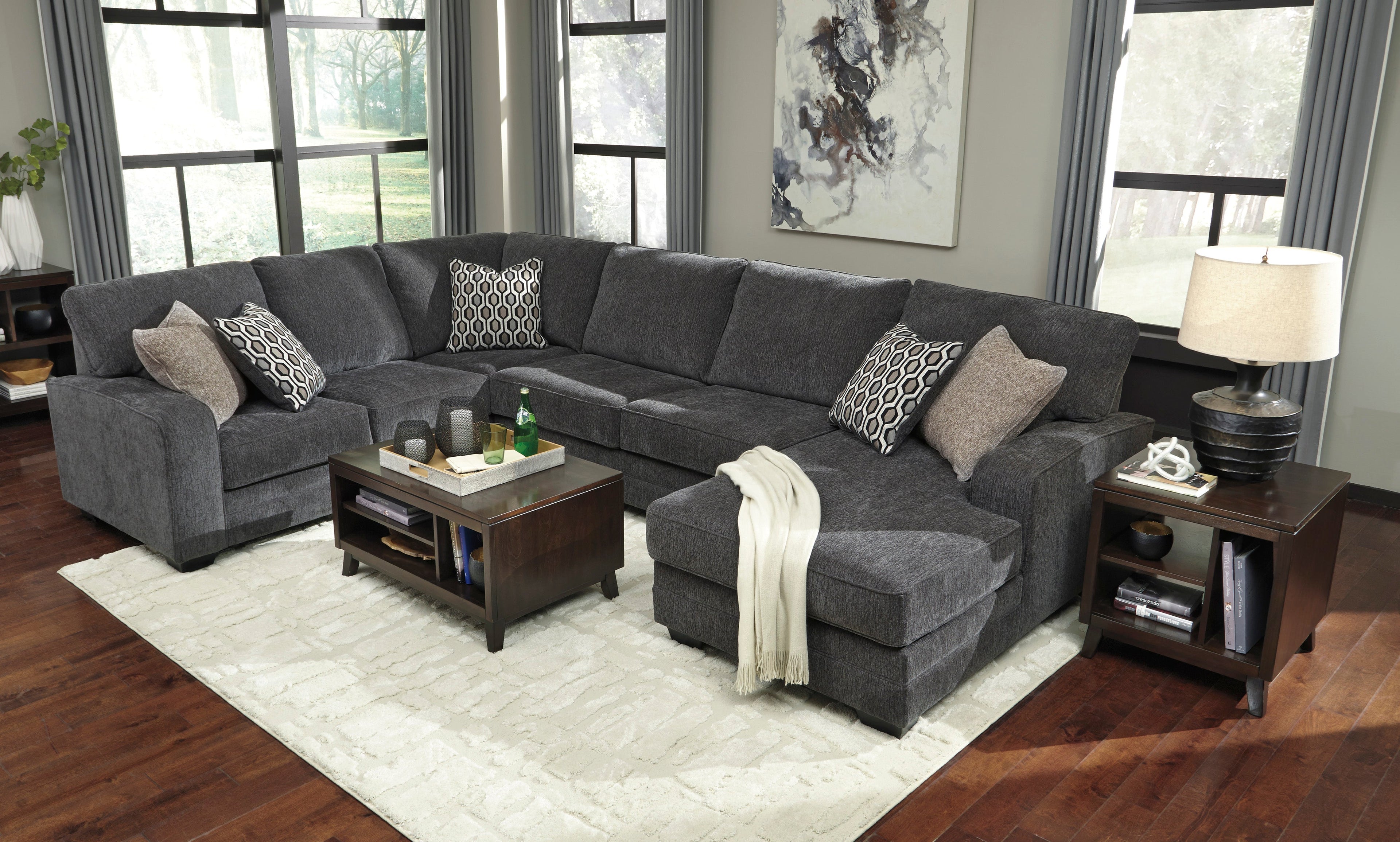 Tracling Slate RAF Sectional - SET | 7260017 | 7260034 | 7260066 | 7260008 - Bien Home Furniture & Electronics