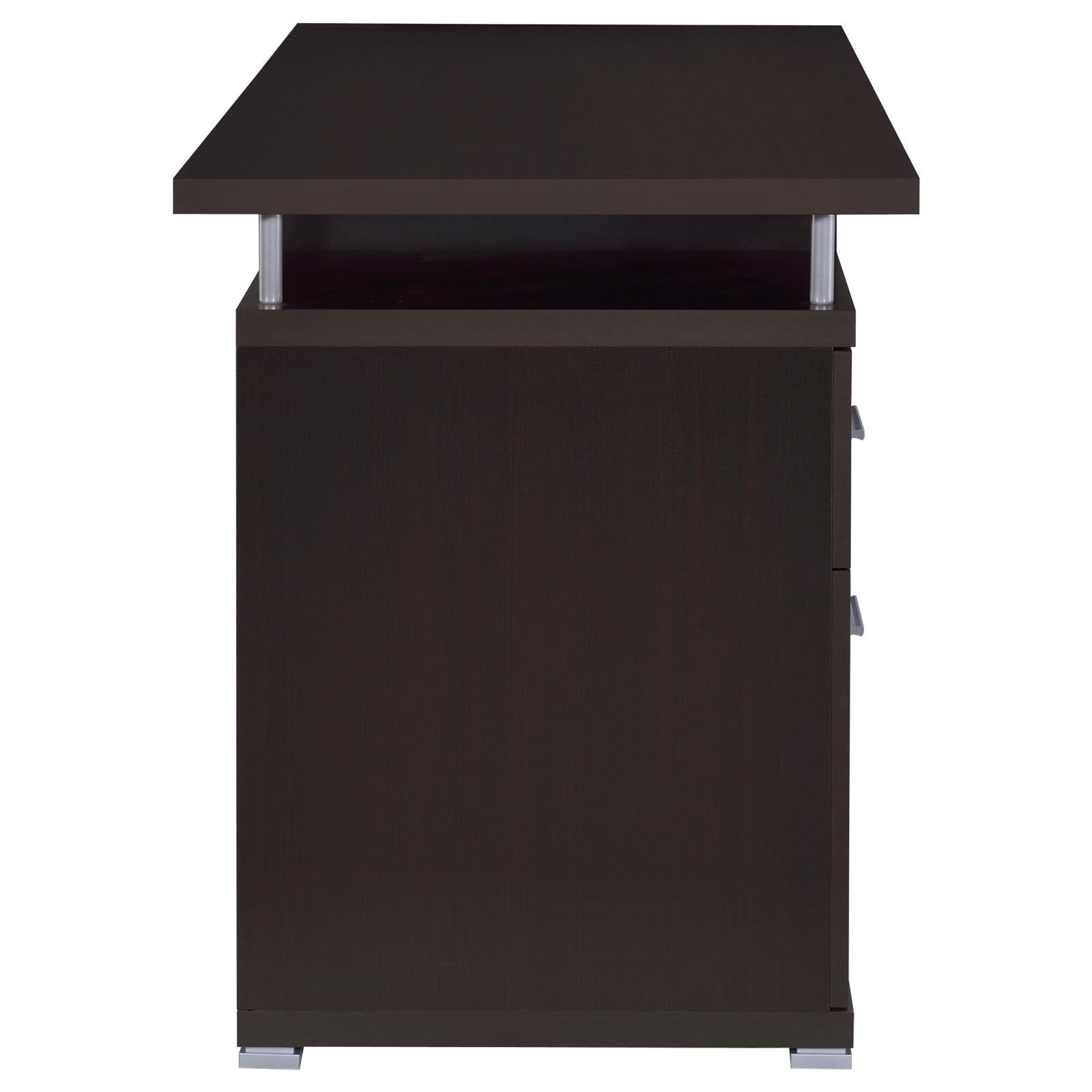 Tracy Cappuccino 2-Drawer Computer Desk - 800107 - Bien Home Furniture & Electronics