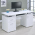 Tracy White 2-Drawer Computer Desk - 800108 - Bien Home Furniture & Electronics