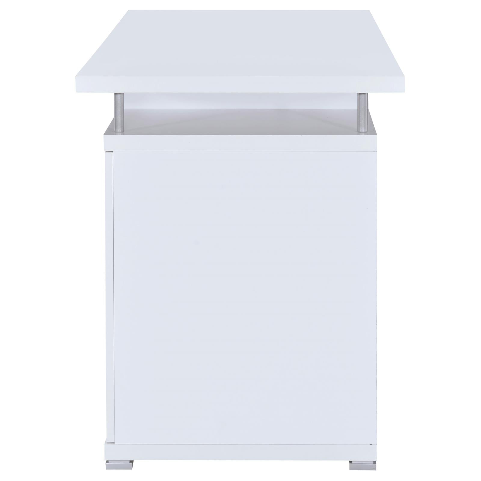 Tracy White 2-Drawer Computer Desk - 800108 - Bien Home Furniture & Electronics