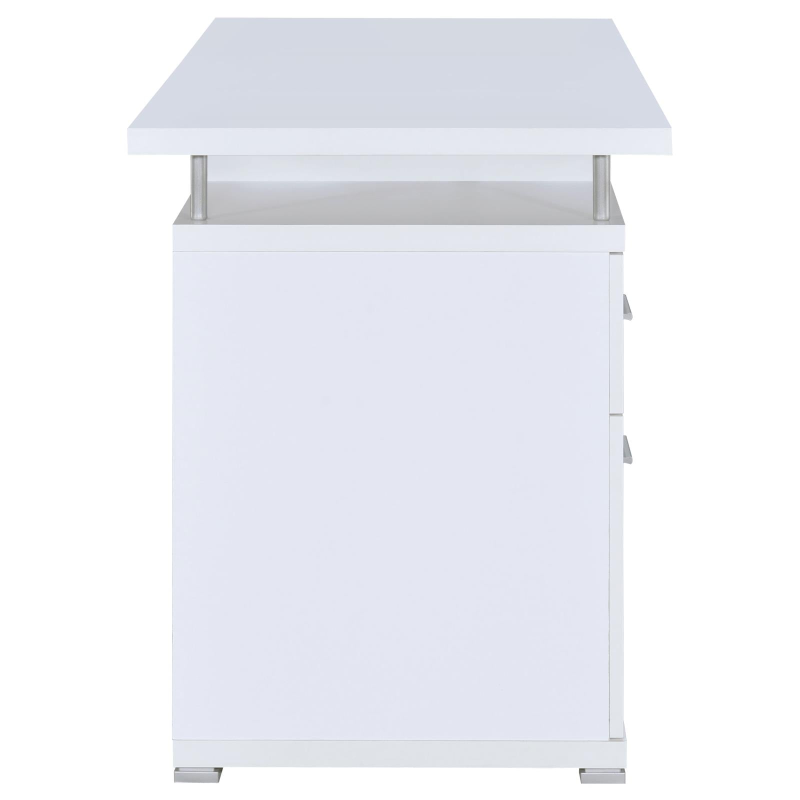 Tracy White 2-Drawer Computer Desk - 800108 - Bien Home Furniture & Electronics