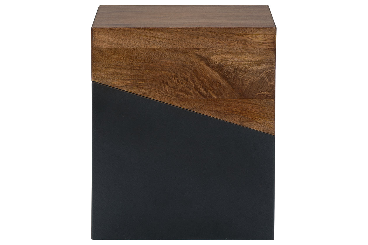 Trailbend Brown/Gunmetal Accent Table - A4000311 - Bien Home Furniture & Electronics