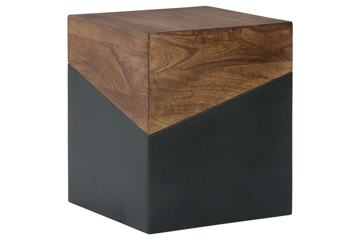 Trailbend Brown/Gunmetal Accent Table - A4000311 - Bien Home Furniture & Electronics