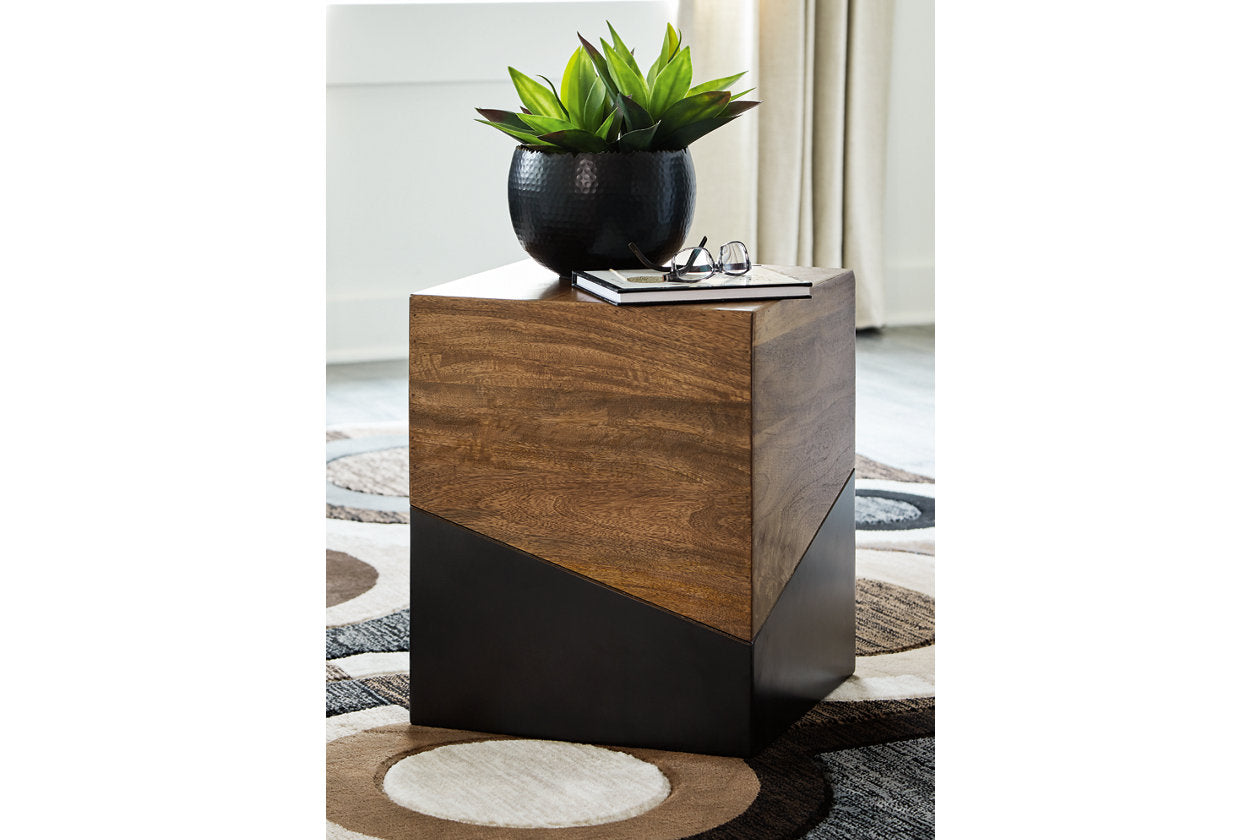 Trailbend Brown/Gunmetal Accent Table - A4000311 - Bien Home Furniture & Electronics
