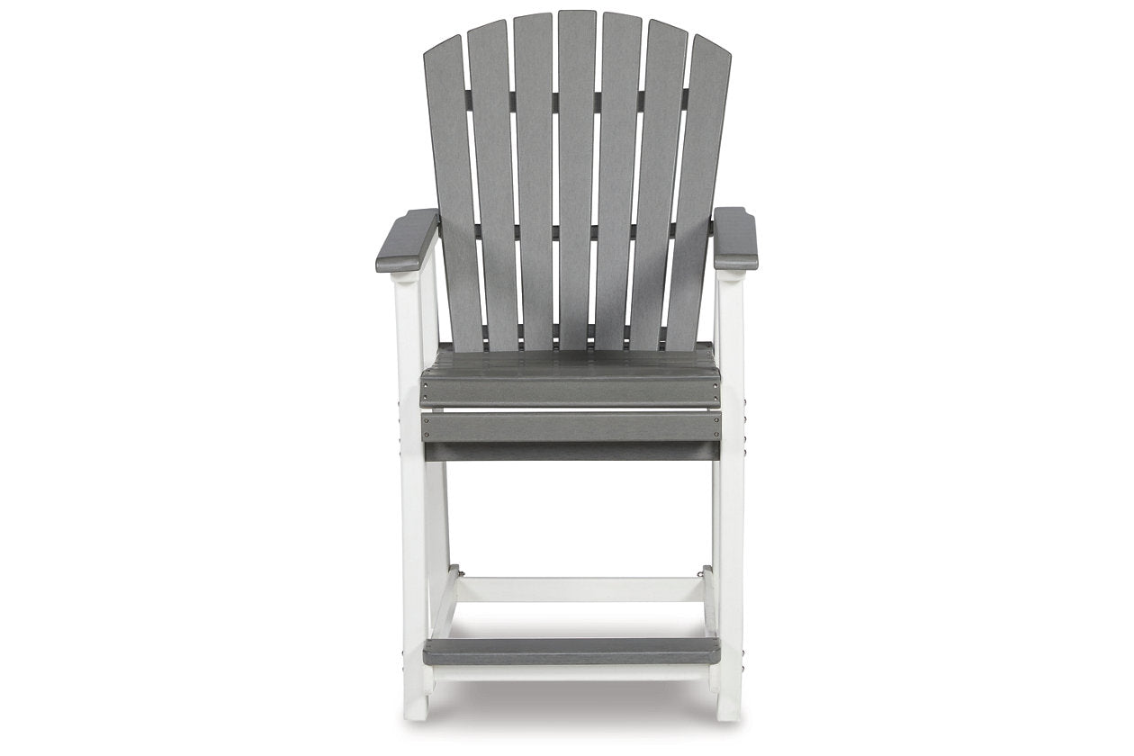 Transville Gray/White Outdoor Counter Height Barstool, Set of 2 - P210-124 - Bien Home Furniture & Electronics
