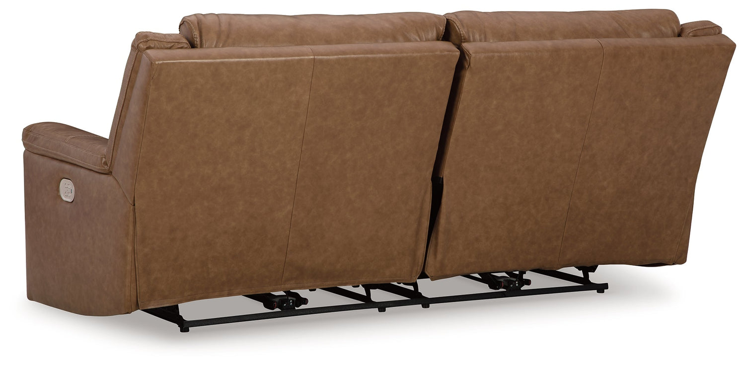 Trasimeno Caramel Power Reclining Sofa - U8281547 - Bien Home Furniture & Electronics